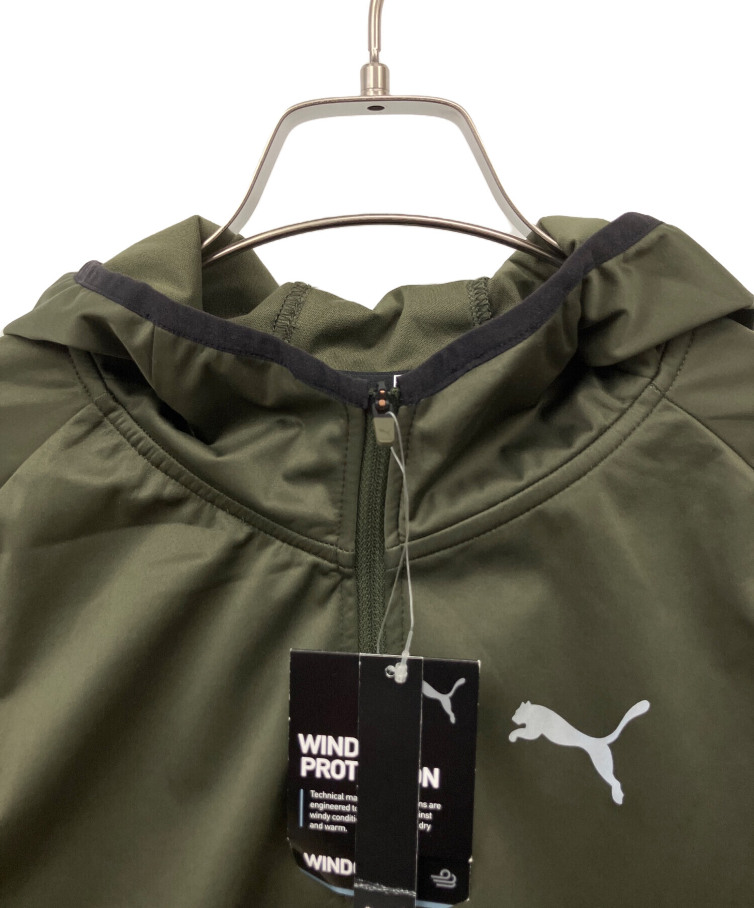中古・古着通販】PUMA (プーマ) ウインドブレーカー オリーブ サイズ