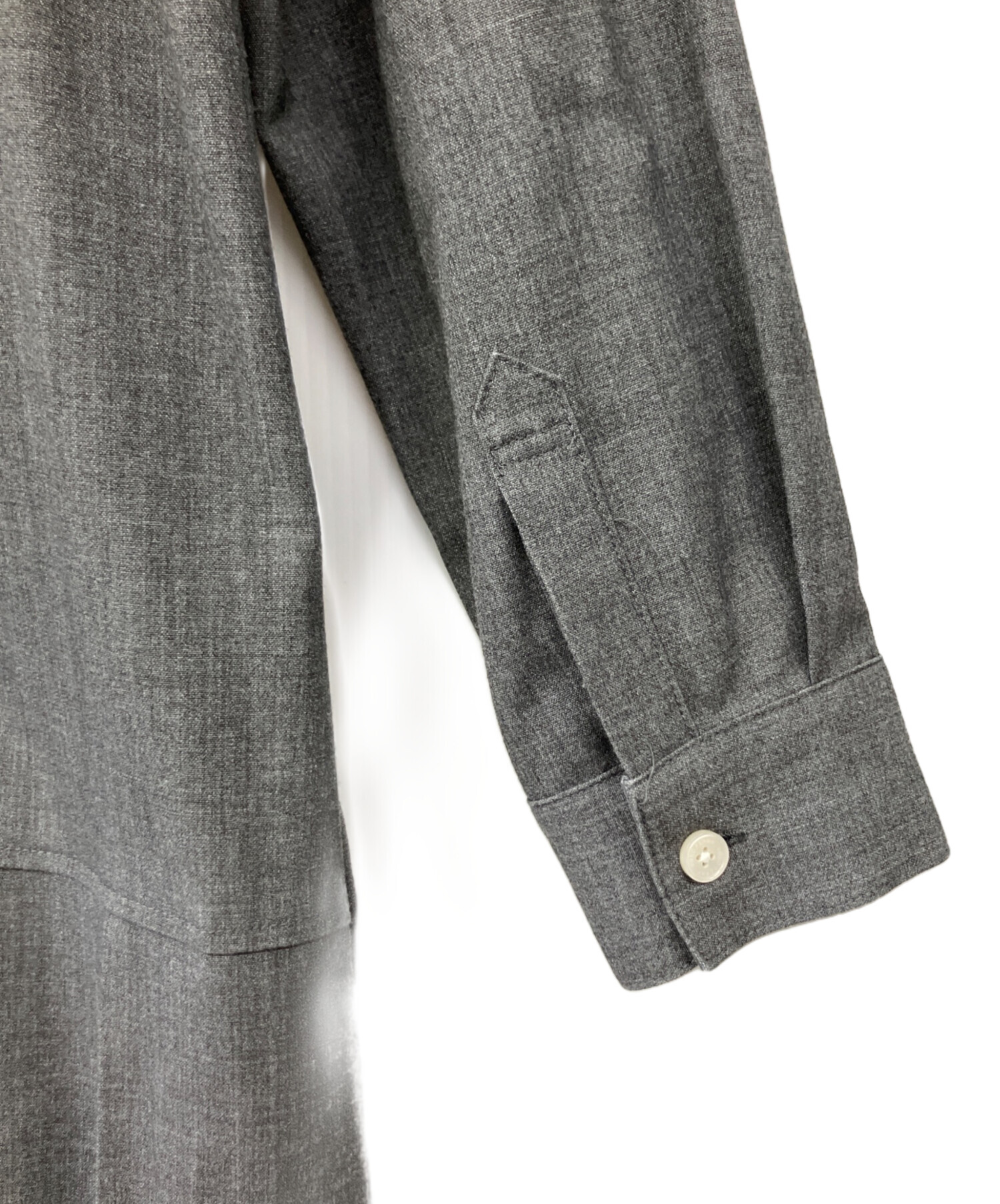 中古・古着通販】FRED PERRY (フレッドペリー) 長袖ワンピース グレー