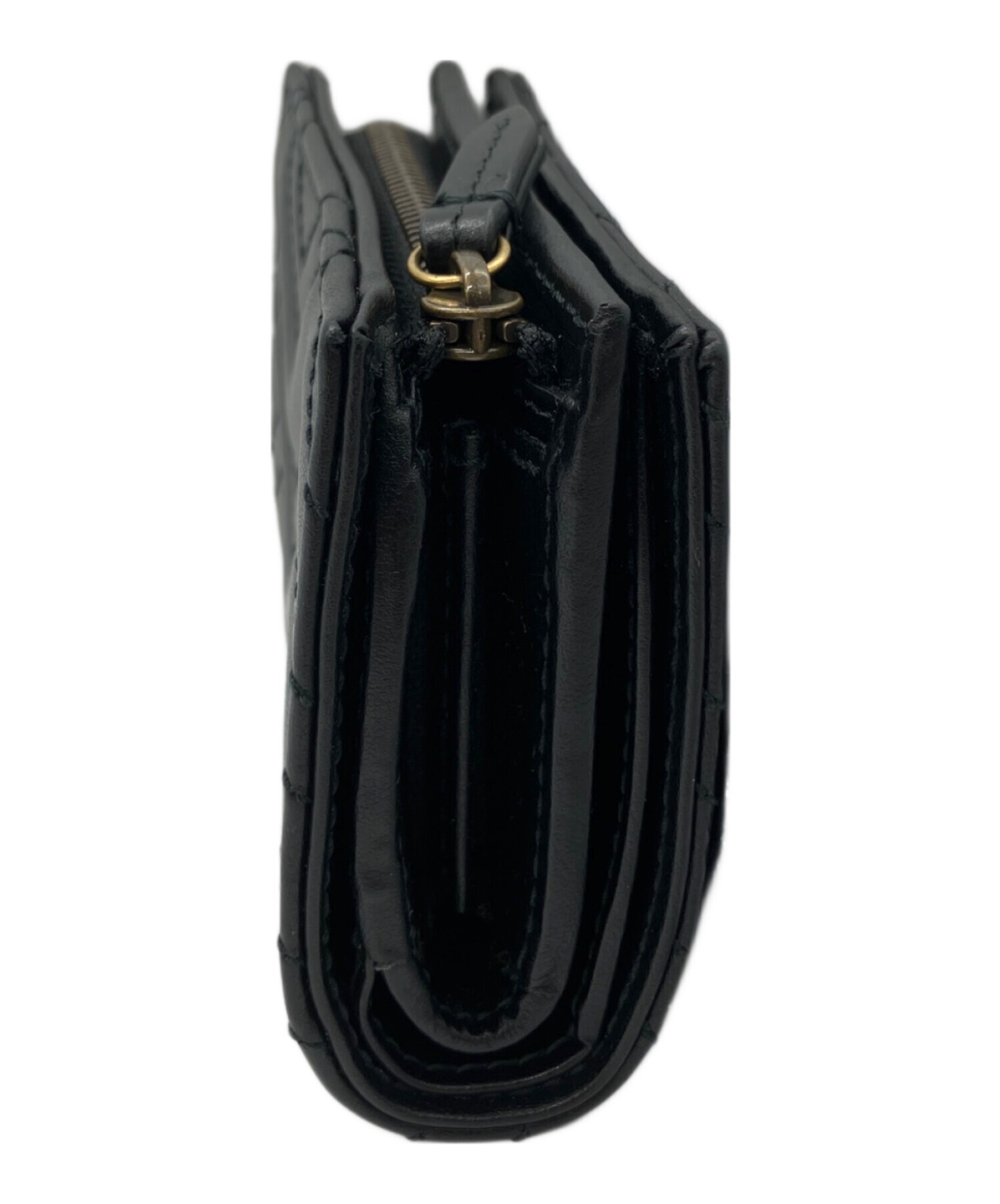 中古・古着通販】GUCCI (グッチ) 2つ折り財布 ブラック｜ブランド