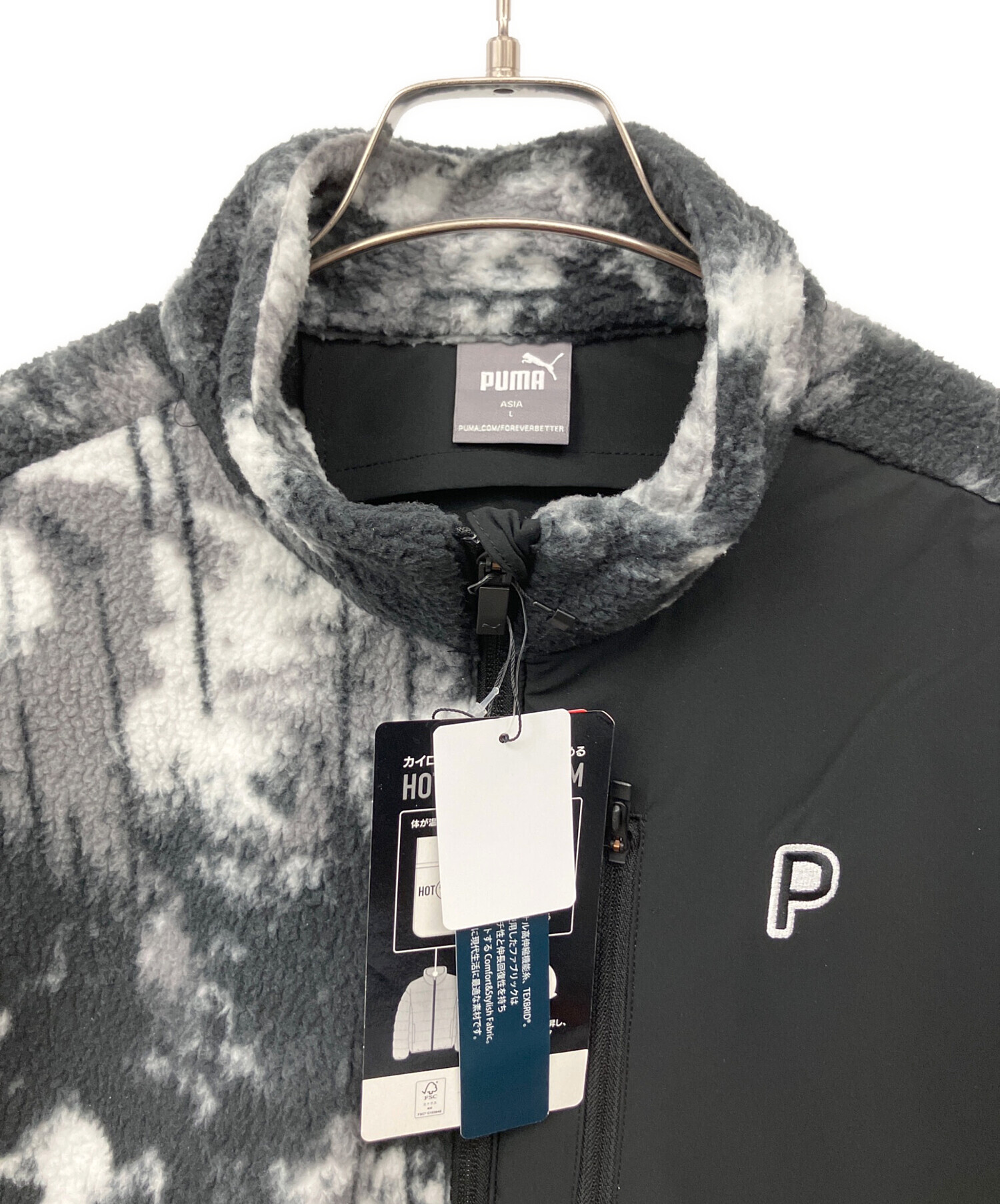 PUMA☆美品ゴルフウェア 中古・古着通販】PUMA (プーマ) ゴルフウェア(トップス) ブラック