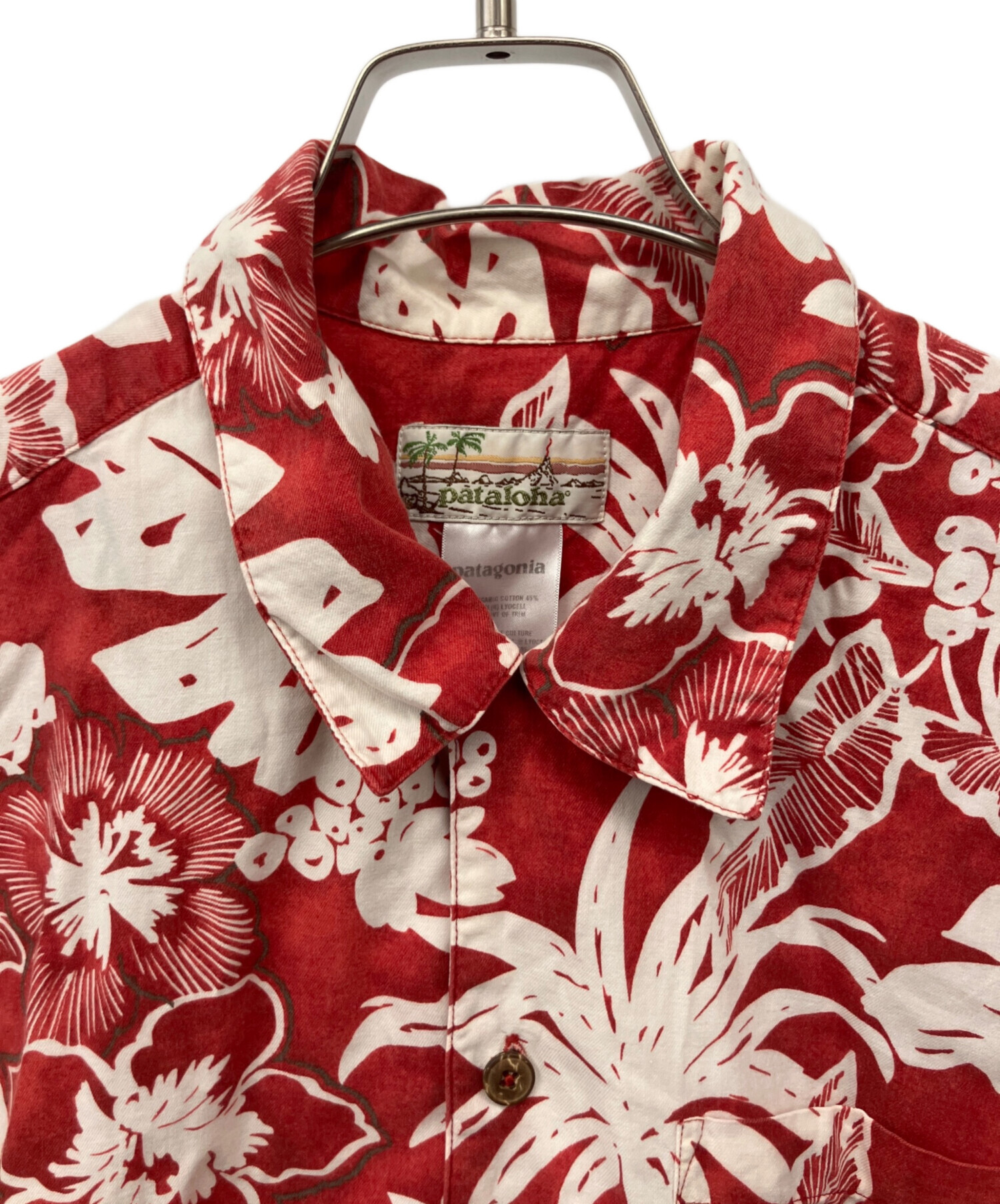 中古・古着通販】Patagonia (パタゴニア) アロハシャツ レッド サイズ