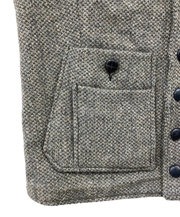ハリスツイード × TRISECT ツイード ベスト ジレ size L 中古・古着通販】Harris Tweed (ハリスツイード) ベスト ライトグレー