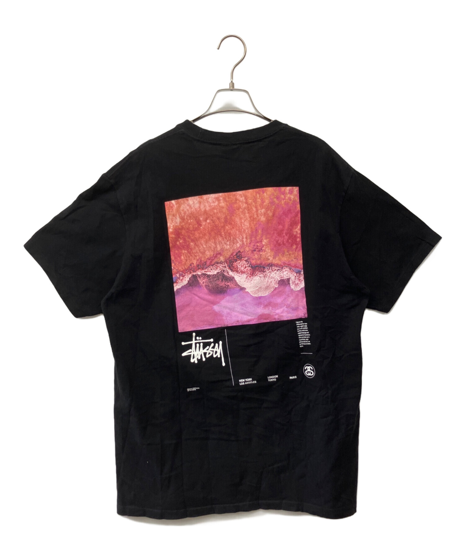 中古・古着通販】stussy (ステューシー) 半袖Tシャツ ブラック サイズ