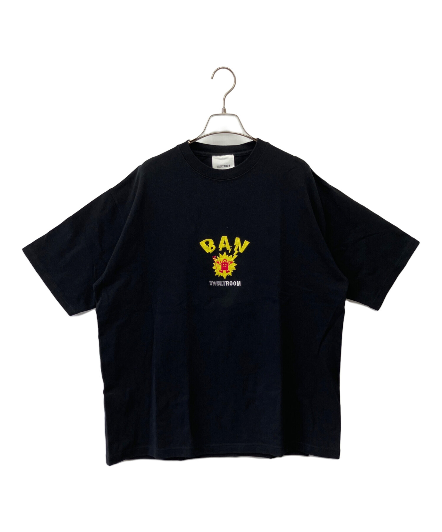 中古・古着通販】VAULTROOM (ボルトルーム) 半袖Tシャツ ブラック 