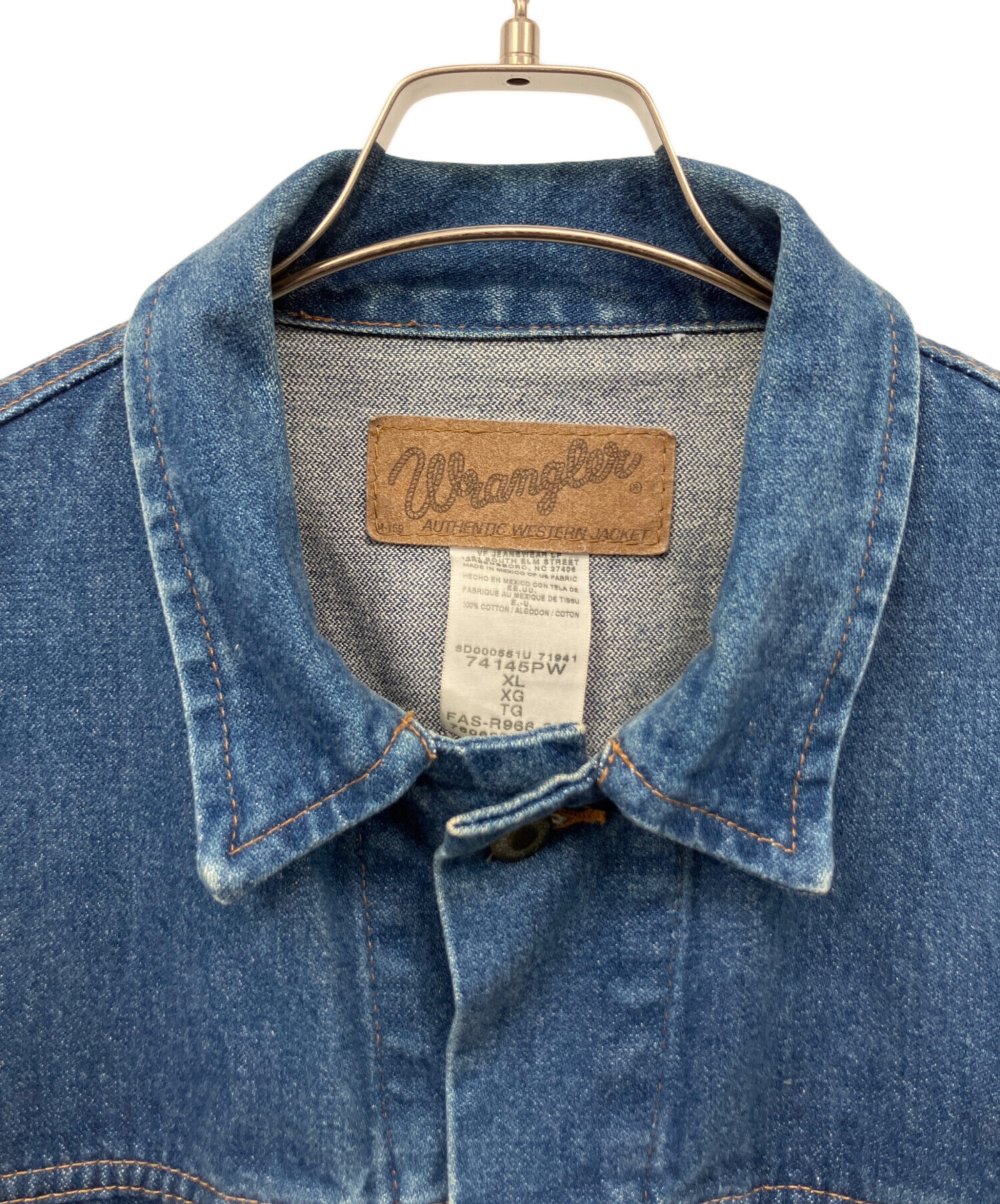 Wrangler デニムジャケット サイズ20 中古・古着通販】Wrangler (ラングラー) デニムジャケット インディゴ