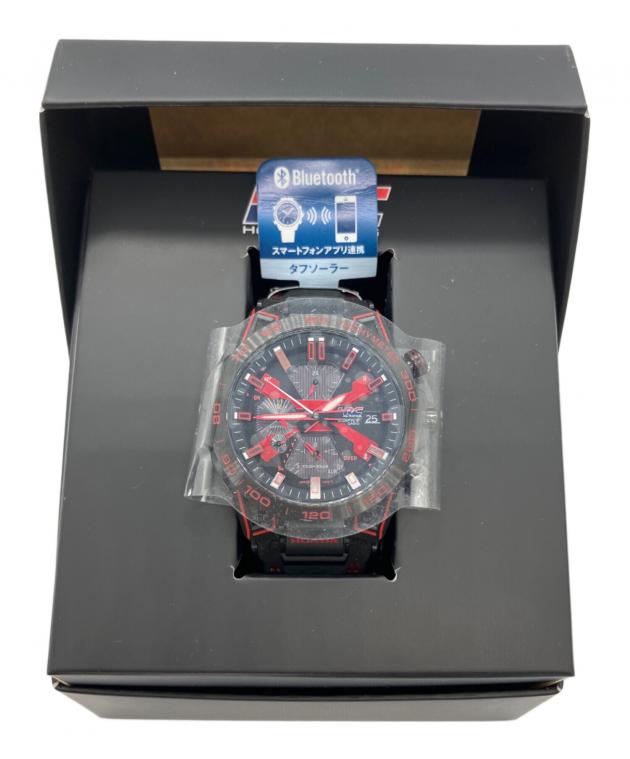 EDIFICE クォーツ腕時計 ブラックレッド まだ買ったばかりです 高機能メタルクロノグラフ「エディフィス」誕生20周年を祝う、トヨタの