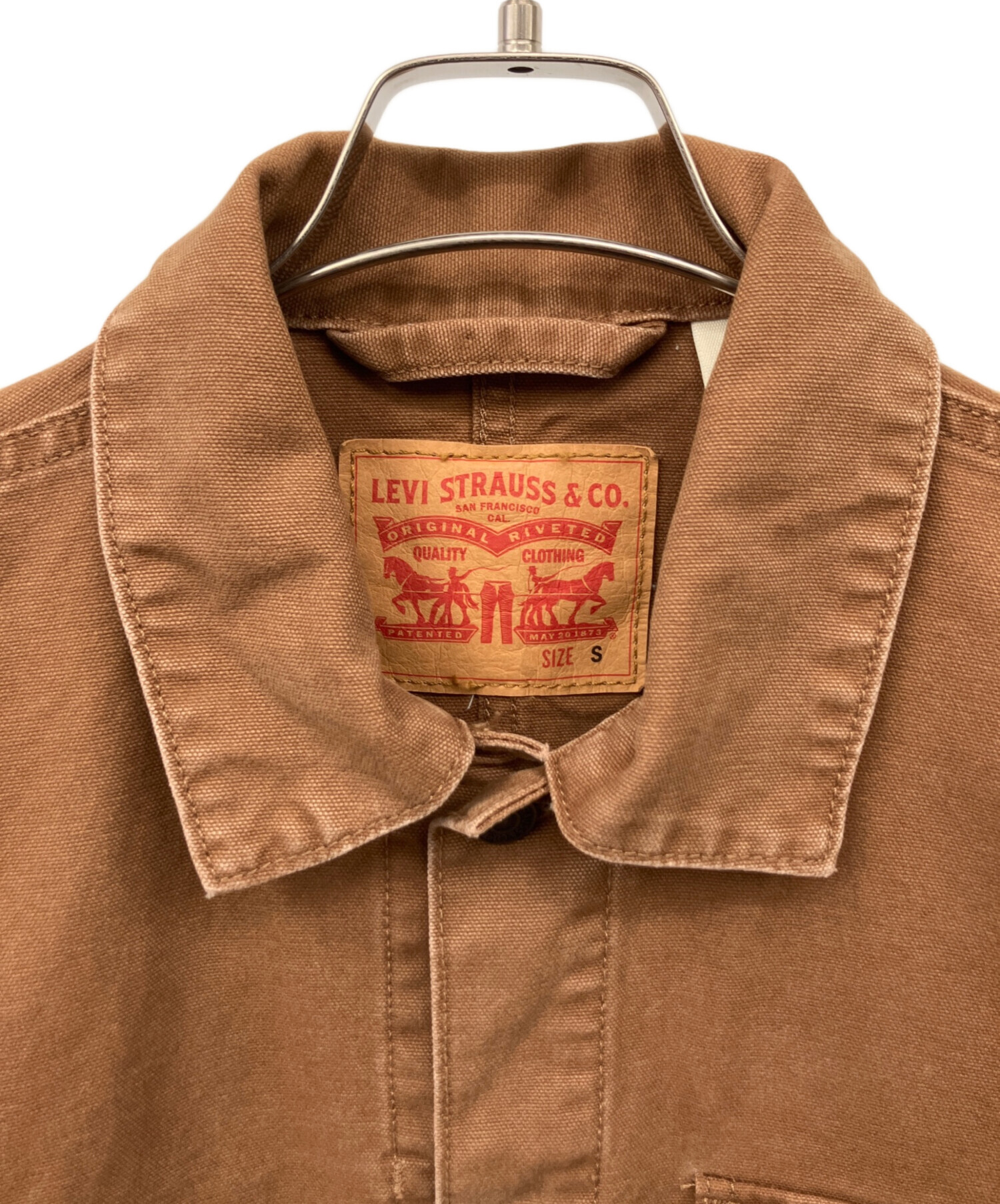 中古・古着通販】LEVI'S (リーバイス) カバーオール ブラウン サイズ:S