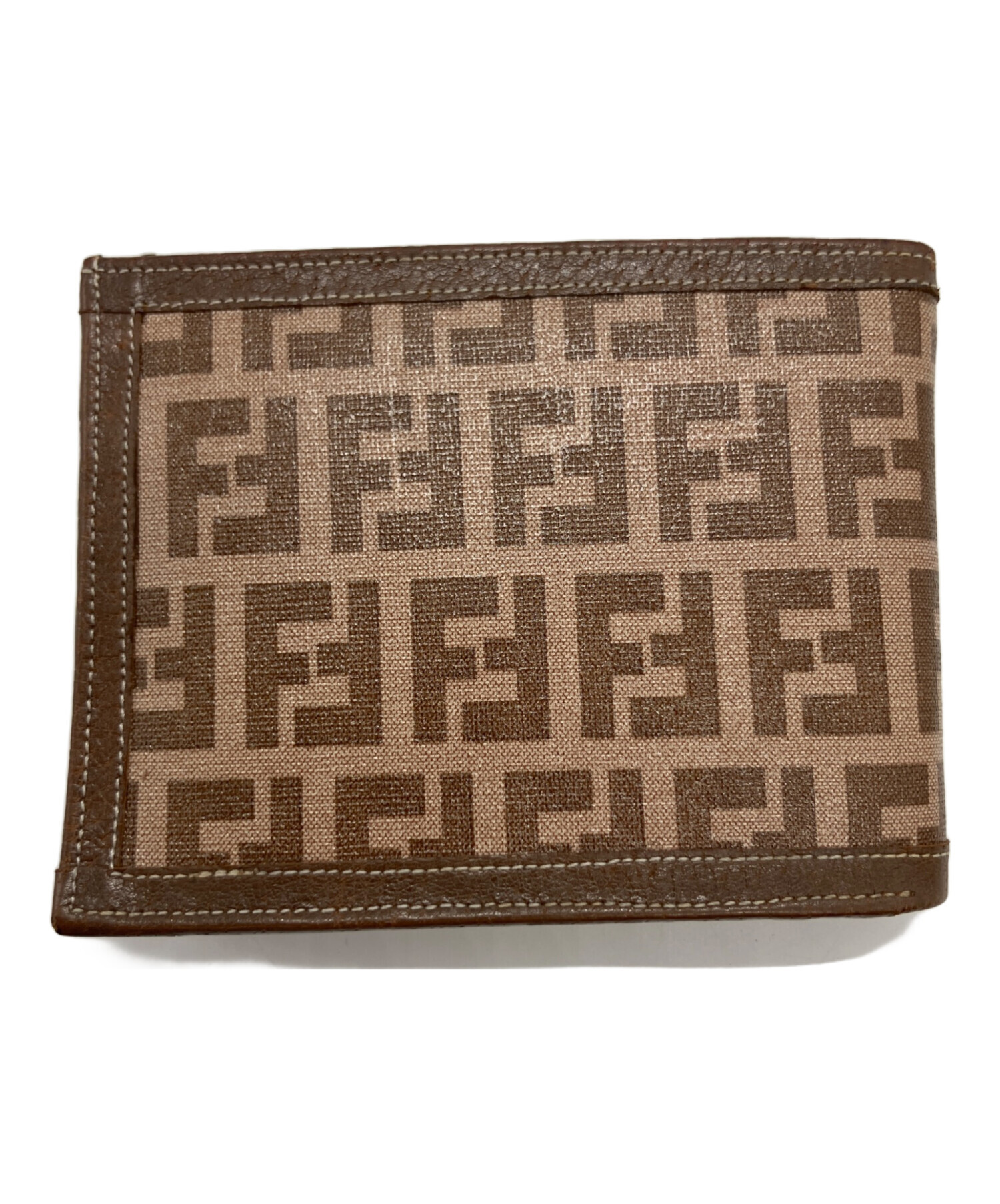 中古・古着通販】FENDI (フェンディ) 2つ折り財布 ブラウン｜ブランド