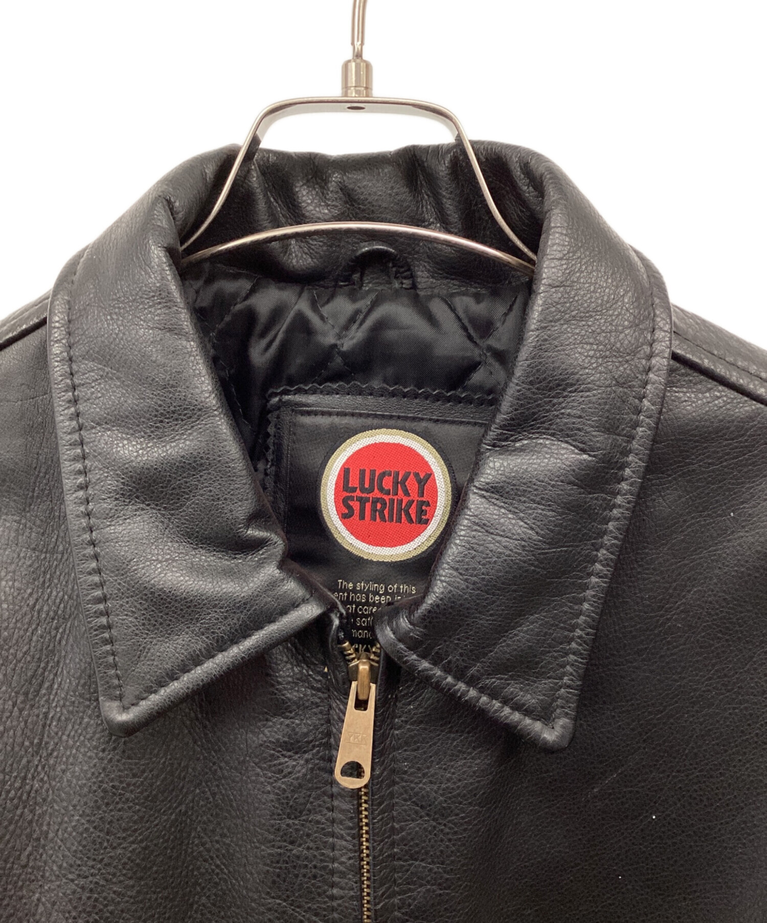 LUCKY STRIKE A-2 レザージャケット 中古・古着通販】LUCKY STRIKE (ラッキーストライク) レザージャケット