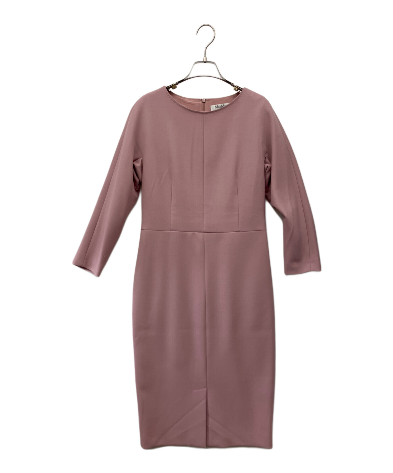 新品未使用　maxmara マックスマーラ　長袖ワンピース　ドレス 中古・古着通販】MaxMara (マックスマーラ) 長袖ワンピース ピンク