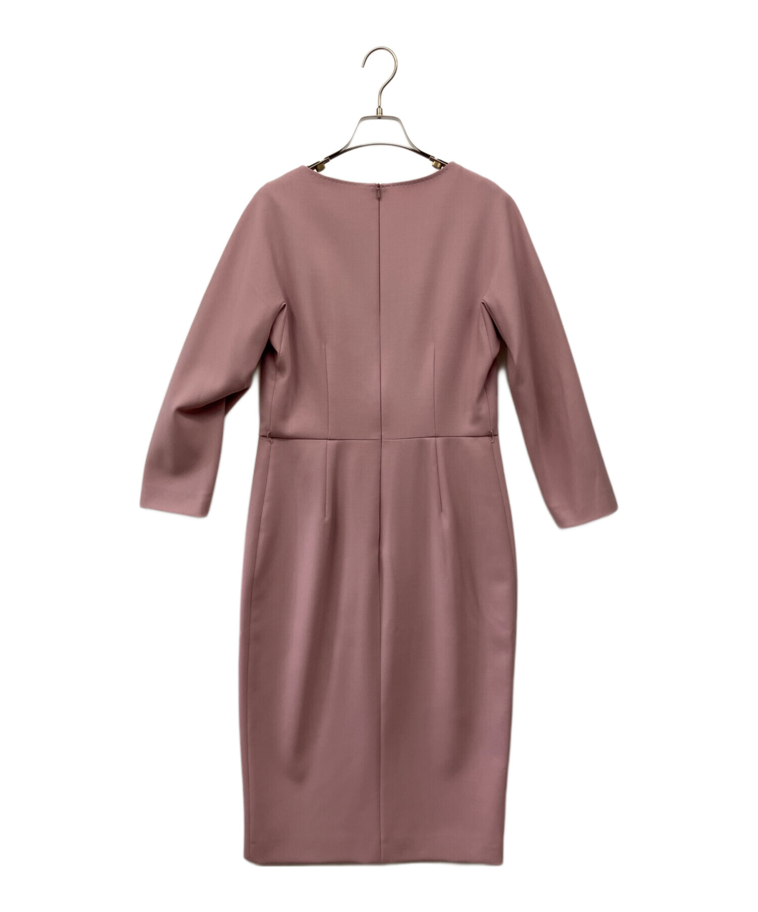 タグ付✨ マックスマーラ　フレアワンピース　46　大きいサイズ　ピンク 中古・古着通販】MaxMara (マックスマーラ) 長袖ワンピース ピンク