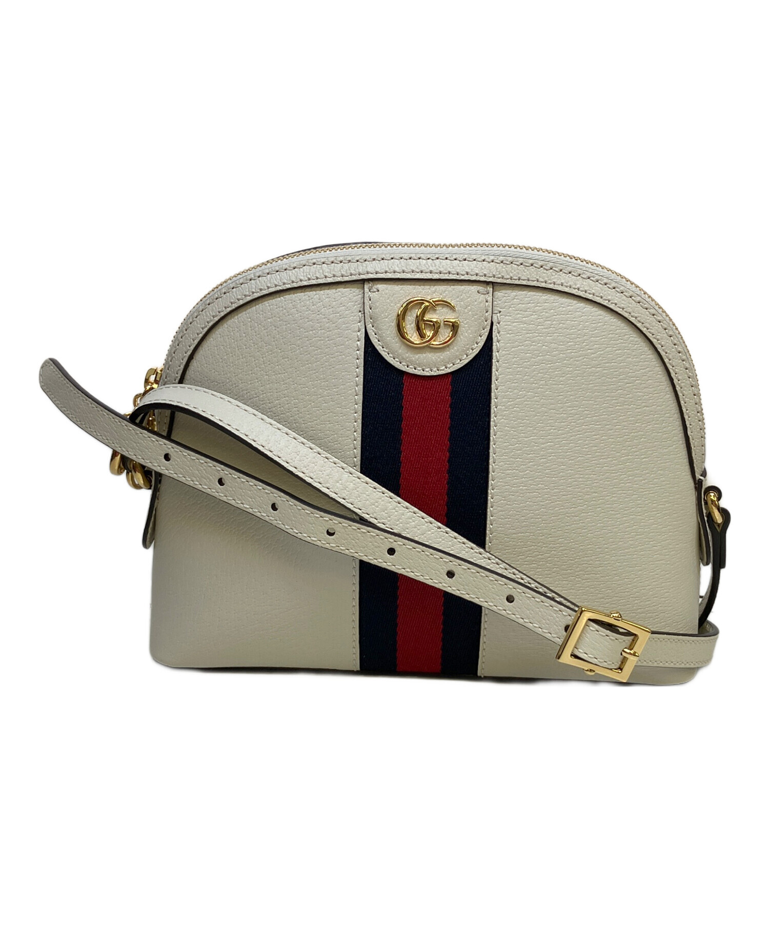 GUCCI グッチ ショルダーバッグ  白 【古着】【中古】【送料無料】 GUCCI - GUCCI グッチ ショルダーバッグ 白 【古着】【中古】【送料