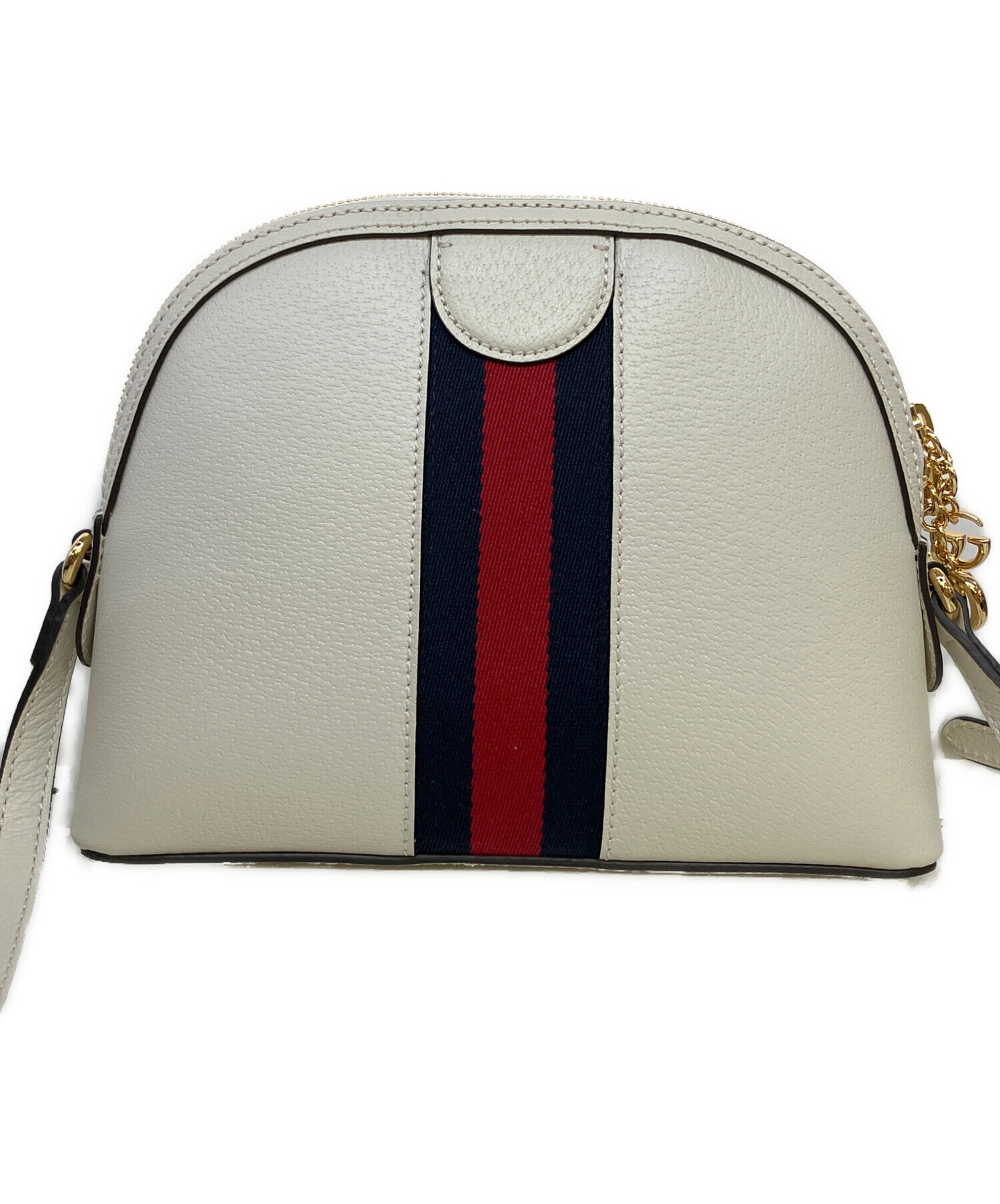 GUCCI グッチ ショルダーバッグ  白 【古着】【中古】【送料無料】 GUCCI - GUCCI グッチ ショルダーバッグ 白 【古着】【中古】【送料
