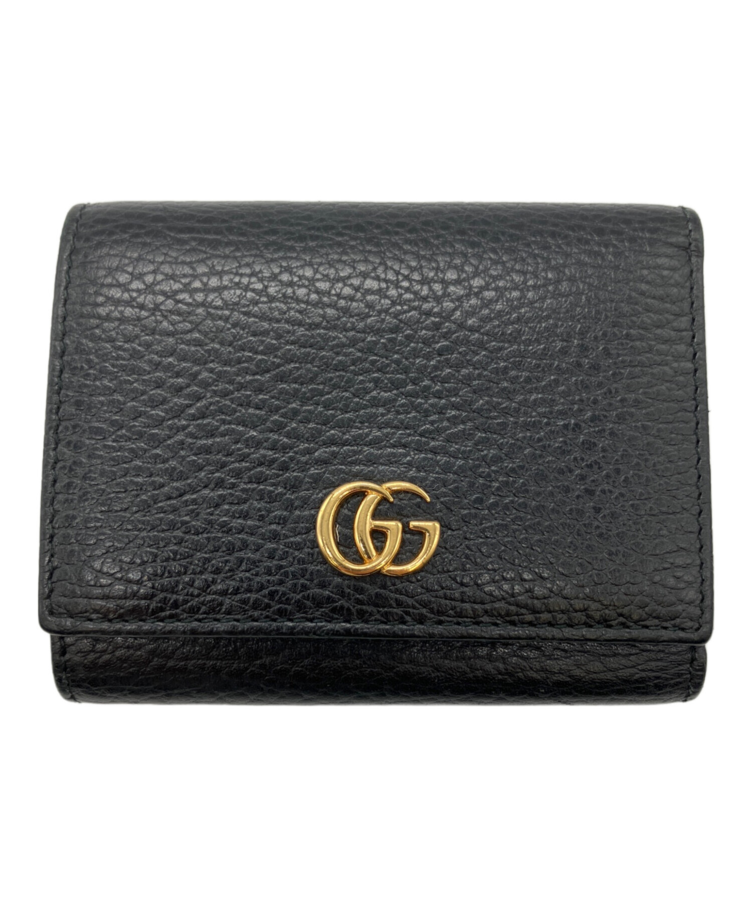 GUCCI 財布　中古 中古・古着通販】GUCCI (グッチ) 3つ折り財布 ブラック｜ブランド