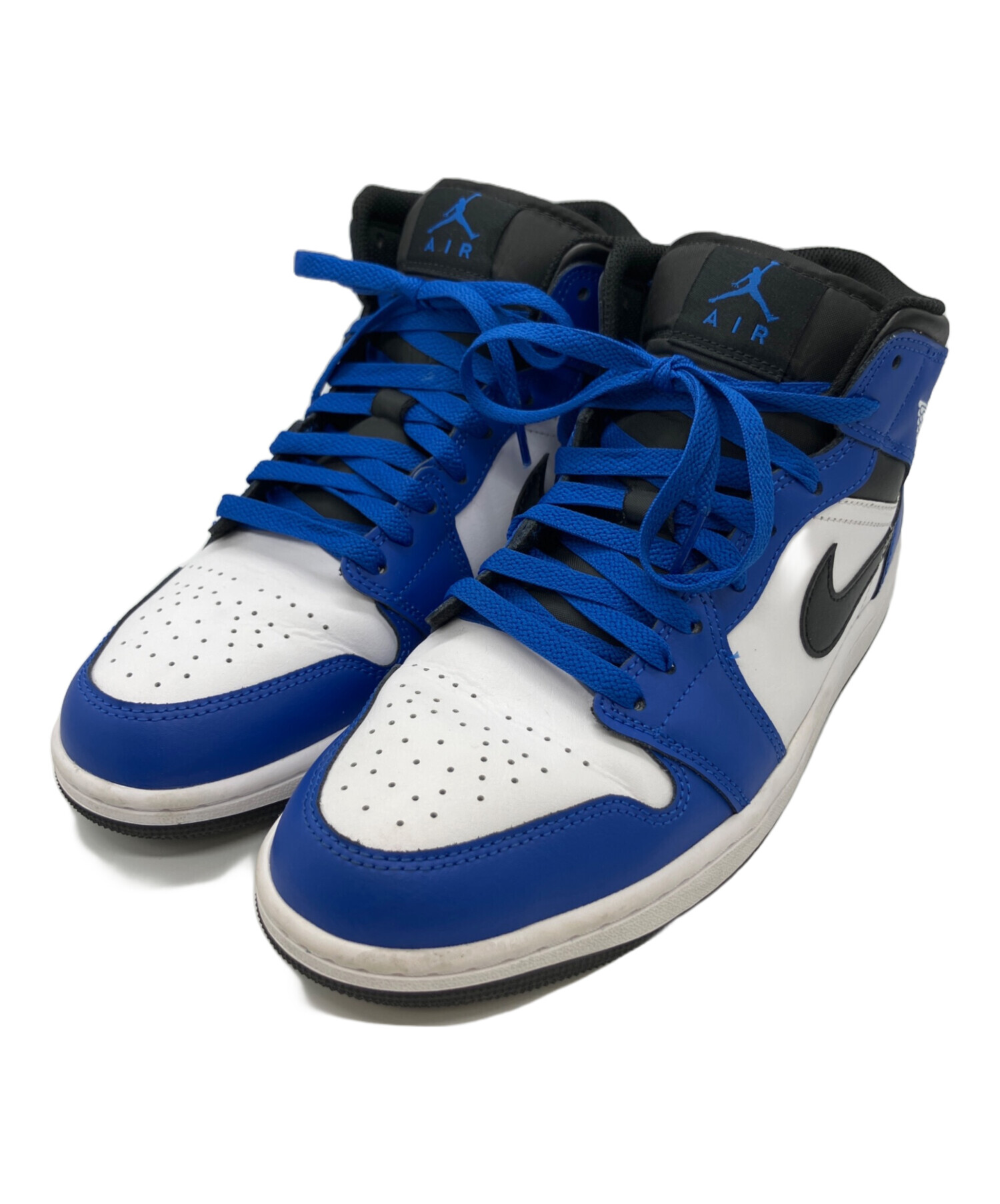 中古・古着通販】NIKE (ナイキ) ハイカットスニーカー ブルー×ホワイト 