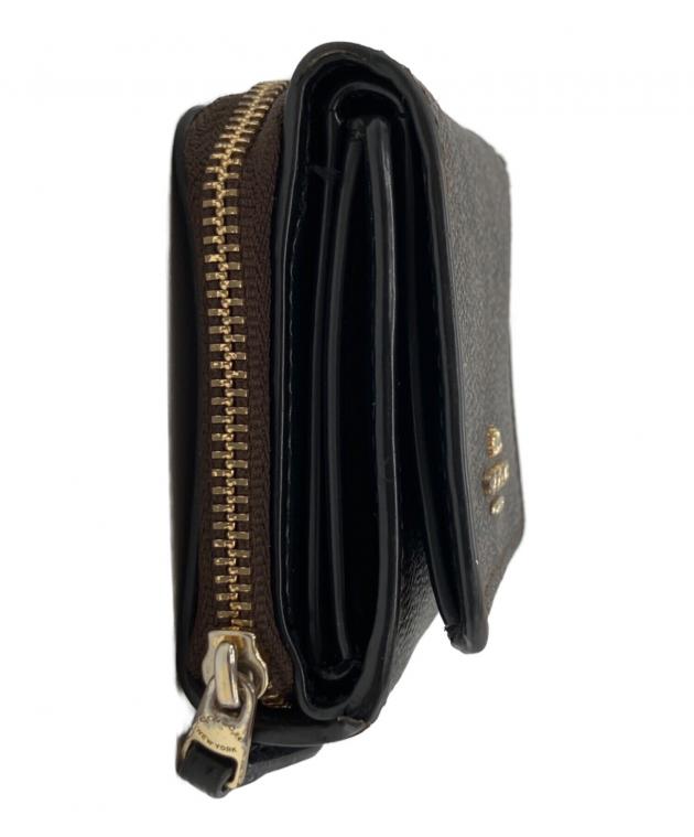 中古・古着通販】COACH (コーチ) 3つ折り財布 ブラウン｜ブランド