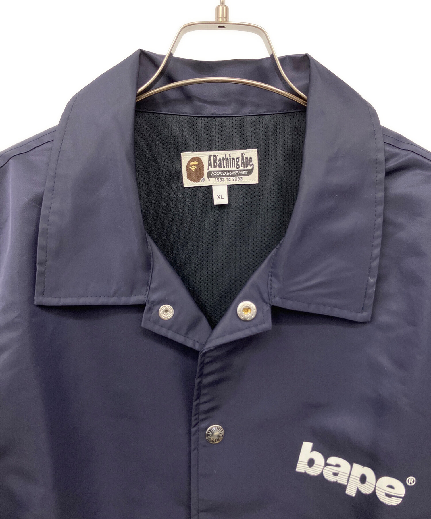 A BATHING APE エイプ コーチジャケット ネイビー　XL 中古・古着通販】A BATHING APE (アベイシングエイプ) コーチ
