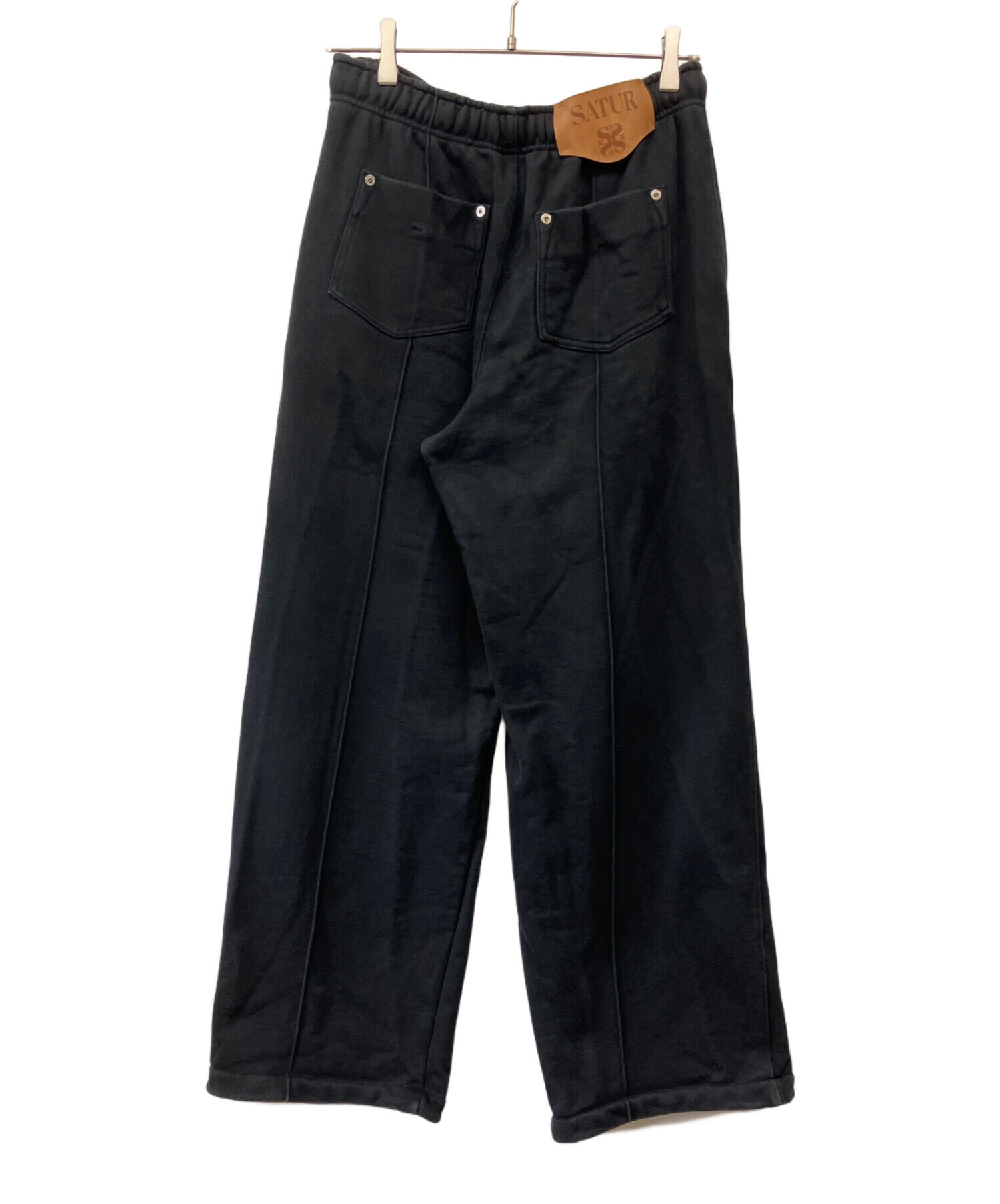 中古・古着通販】SATUR (セター) スウェットパンツ ブラック サイズ:M 