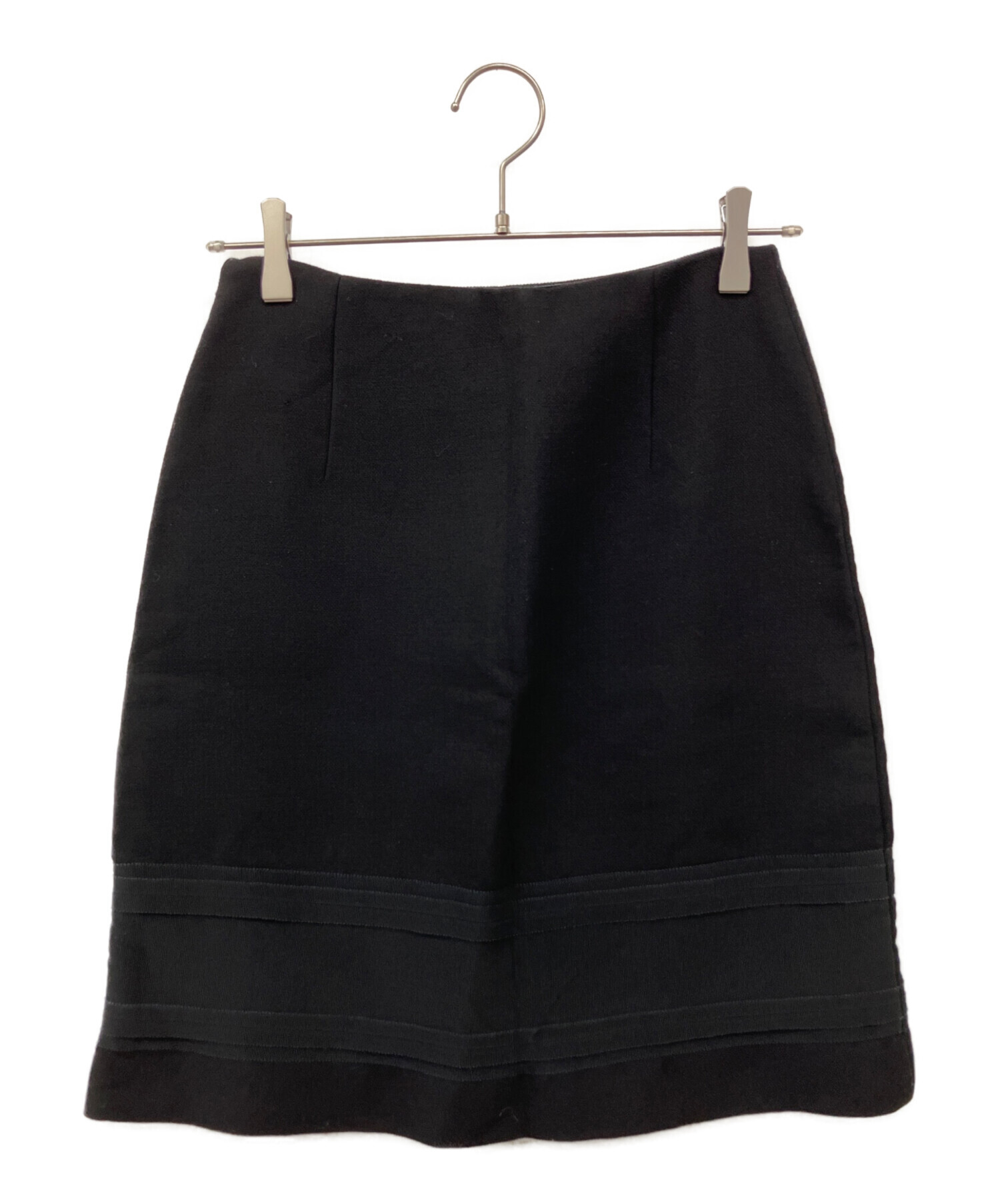 中古・古着通販】PRADA (プラダ) スカート ブラック サイズ:38 中古・古着通販】PRADA (プラダ) スカート ブラック サイズ:38