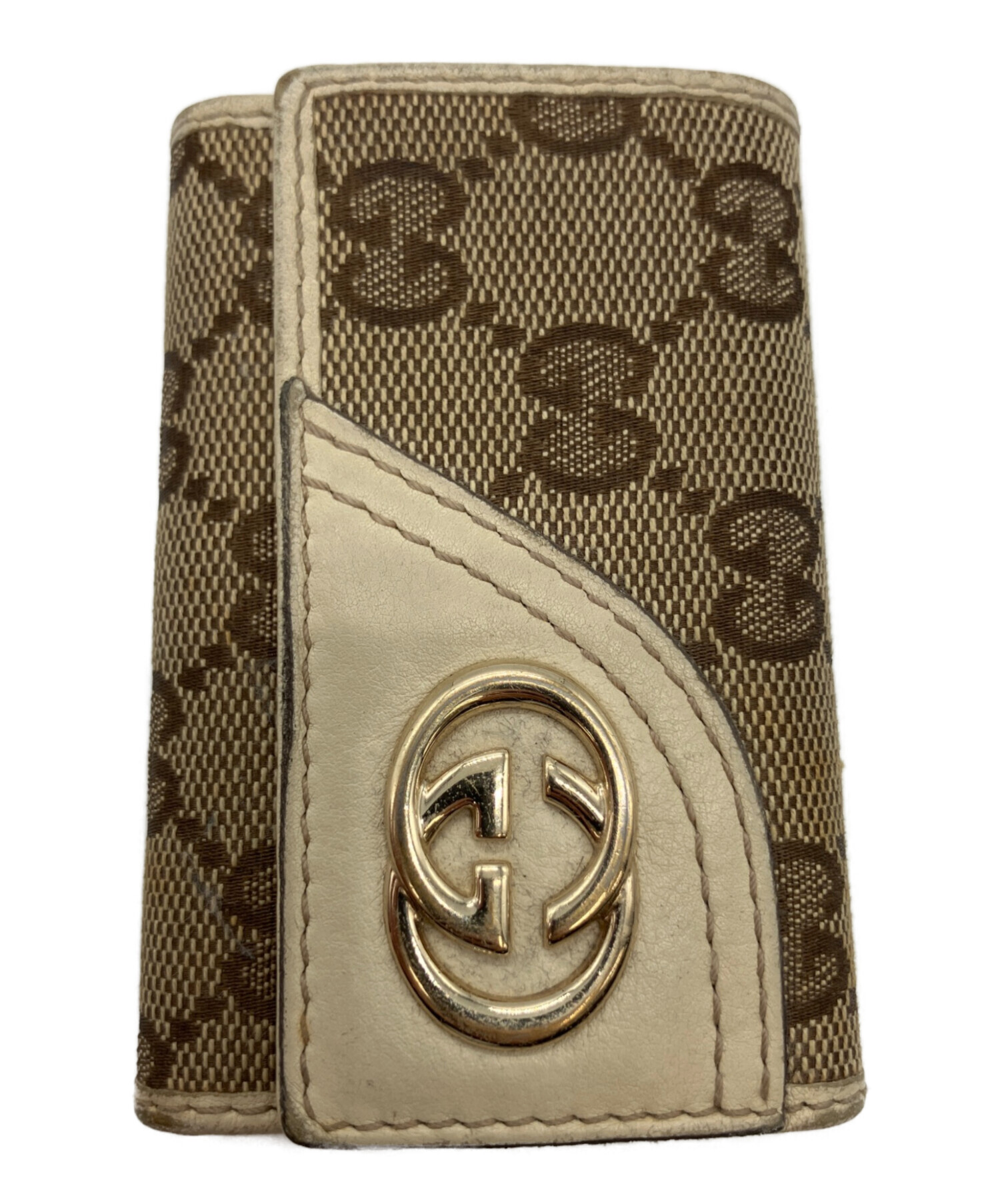 中古・古着通販】GUCCI (グッチ) キーケース ベージュ｜ブランド・古着