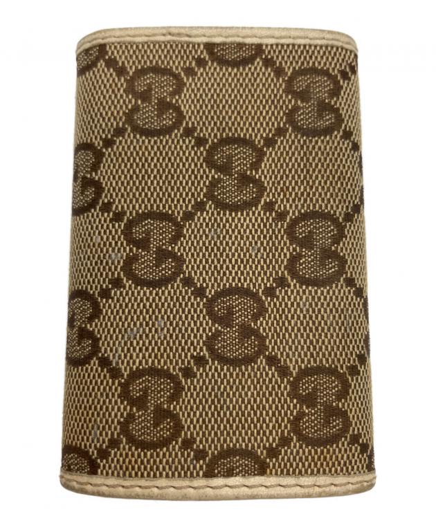 【美品】GUCCI グッチ ケース キーケース ベージュ 中古・古着通販】GUCCI (グッチ) キーケース ベージュ｜ブランド・古着