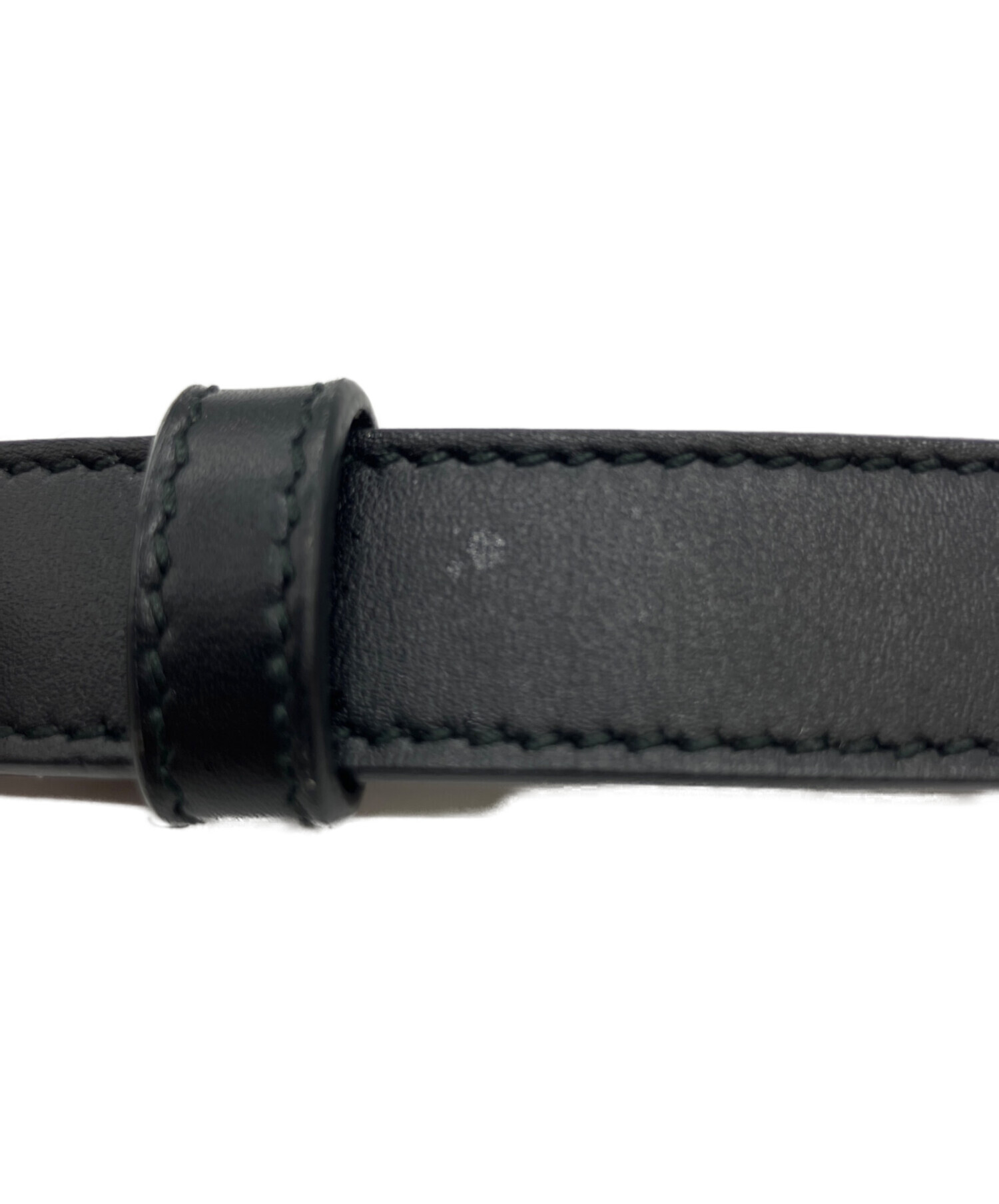 中古・古着通販】GUCCI (グッチ) ダブルGGスリムベルト ブラック