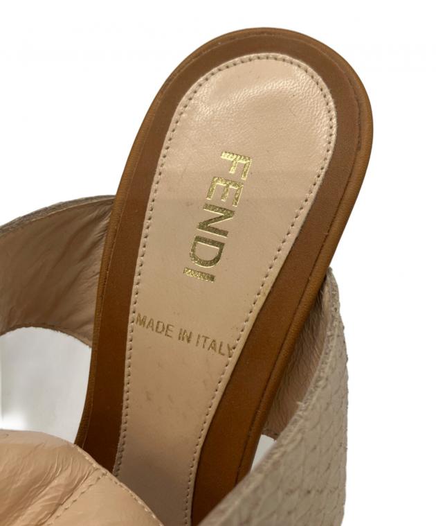 FENDIサンダル36 中古・古着通販】FENDI (フェンディ) サンダル ベージュ サイズ:36