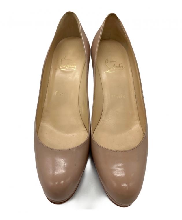 【クリスチャンルブタン 】パンプス 37 スタッズ ベージュ ハイヒール 中古・古着通販】Christian Louboutin (クリスチャン・ルブタン