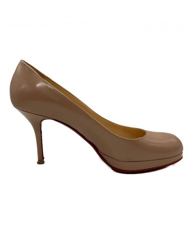 【クリスチャンルブタン 】パンプス 37 スタッズ ベージュ ハイヒール 中古・古着通販】Christian Louboutin (クリスチャン・ルブタン
