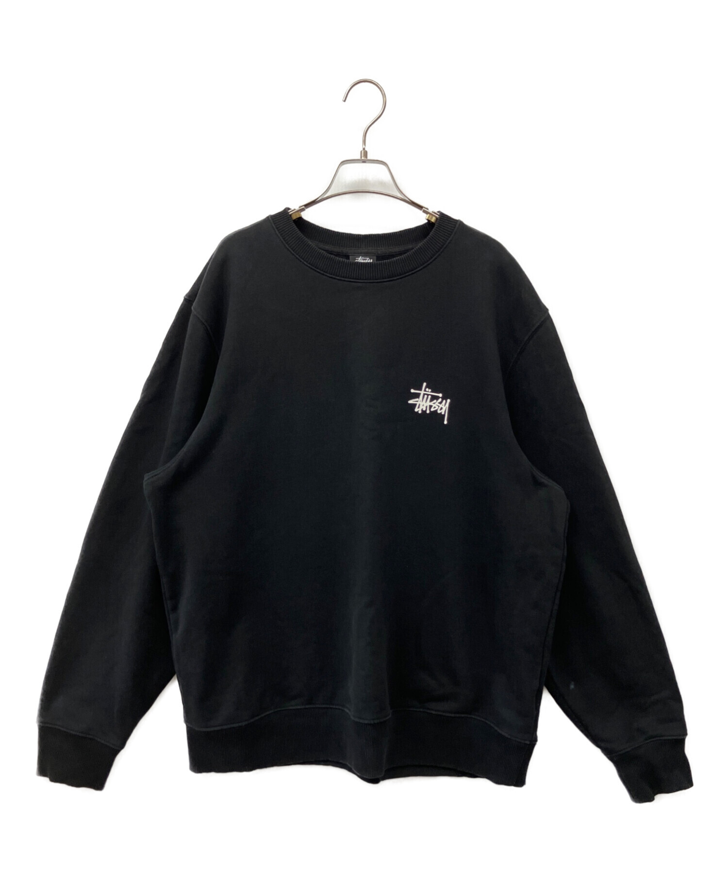 ゆー　【美品】 Stussy　スウェット　ブラック　レア　限定 中古・古着通販】stussy (ステューシー) スウェット ブラック サイズ:L