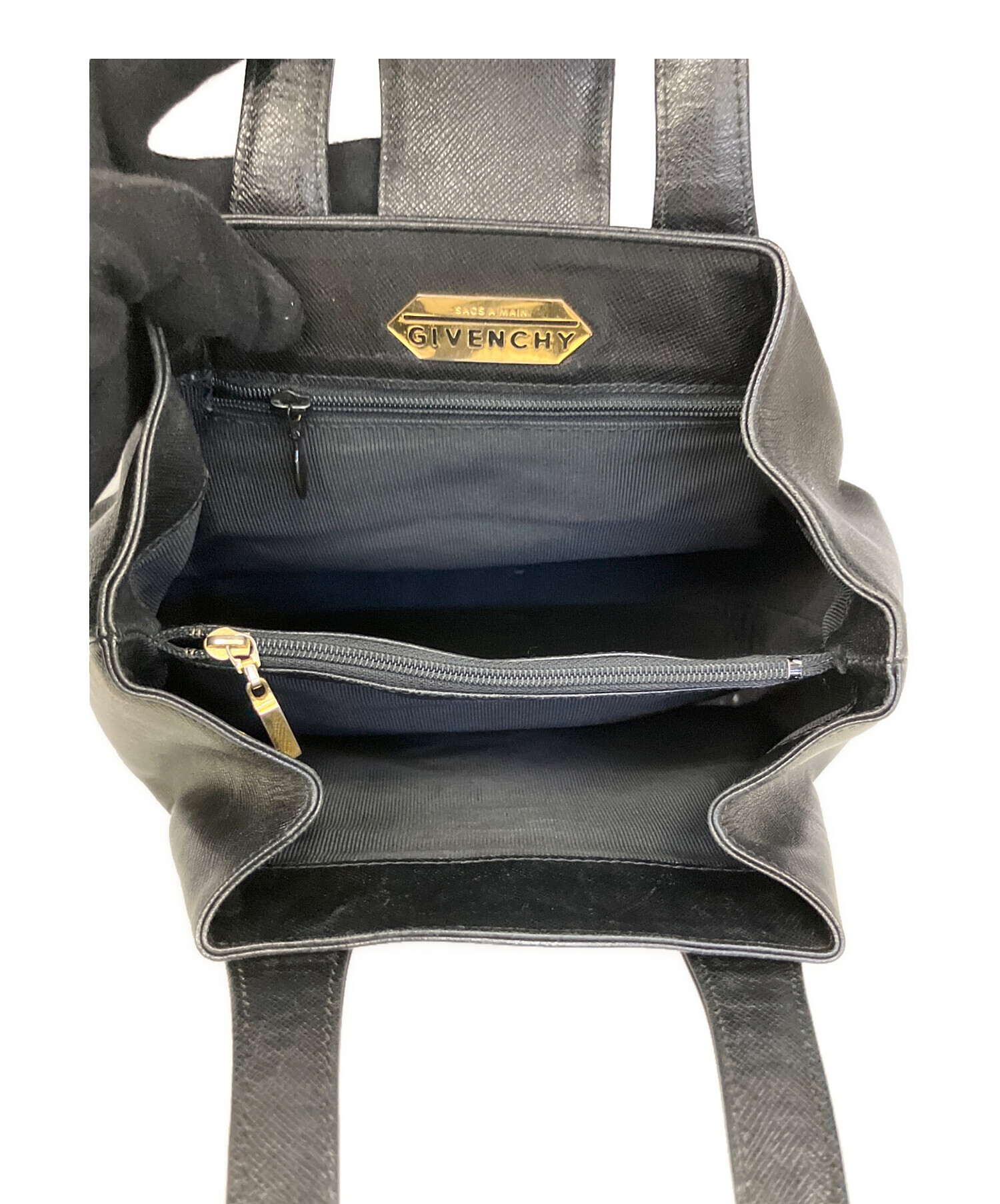 中古・古着通販】GIVENCHY (ジバンシィ) ハンドバッグ ブラック