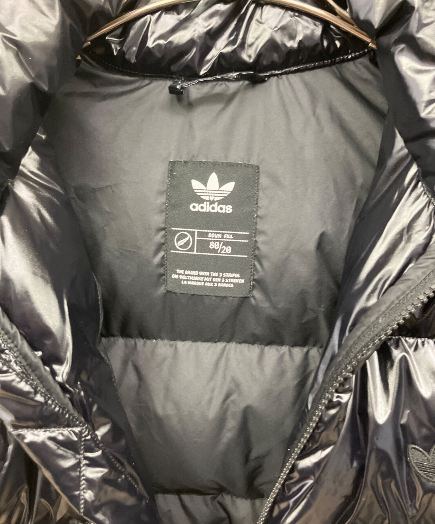 中古・古着通販】adidas (アディダス) ダウンジャケット ブラック 