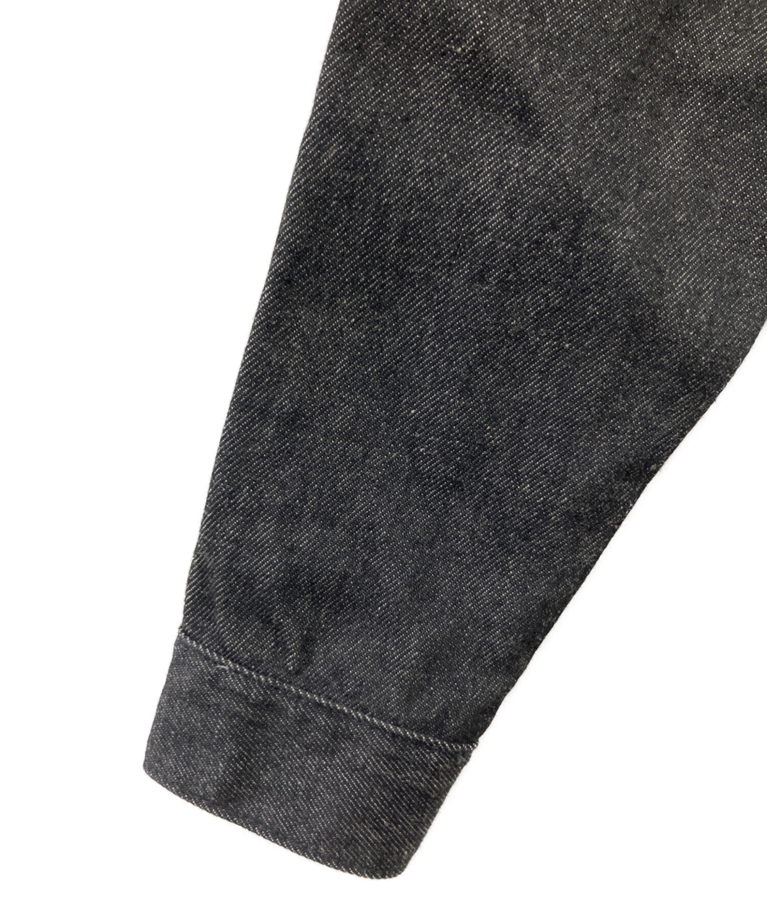 中古・古着通販】GUCCI (グッチ) デニムジャケット ブラック サイズ:L