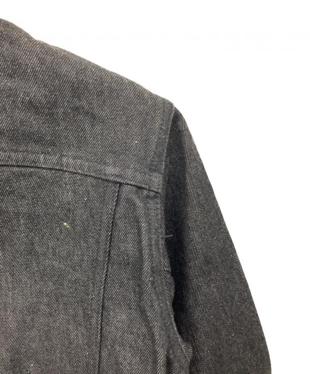 中古・古着通販】GUCCI (グッチ) デニムジャケット ブラック サイズ:L