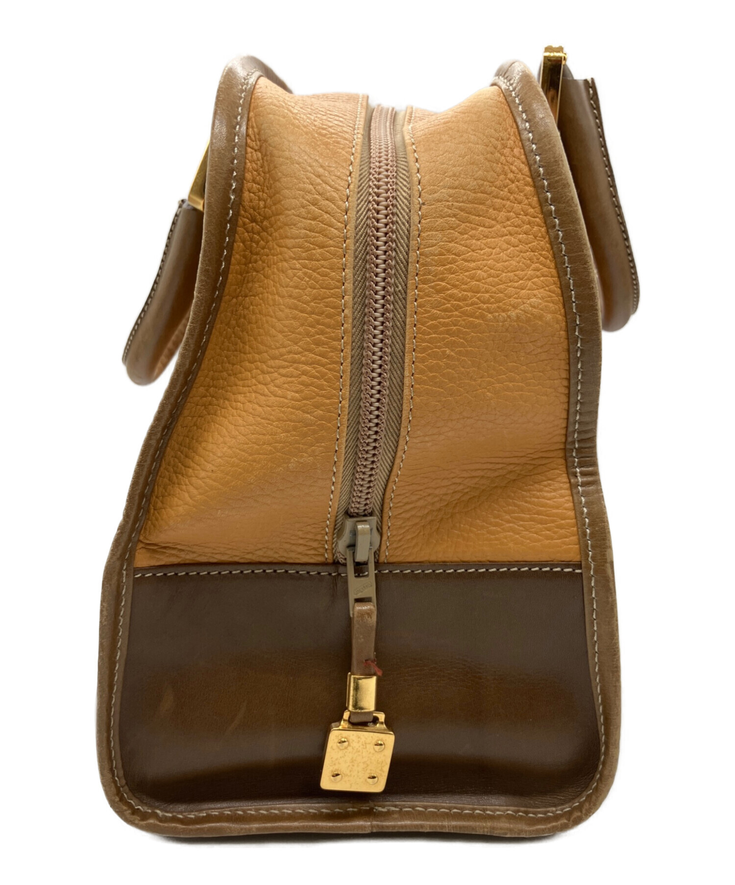 LOEWE ロエベハンドバッグ ブラウン 中古・古着通販】LOEWE (ロエベ) ハンドバッグ ブラウン｜ブランド