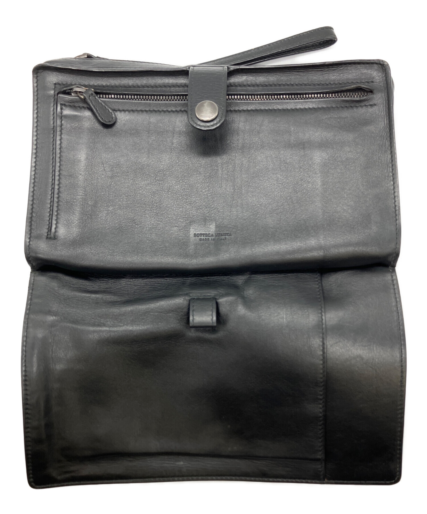 BOTTEGA VENETA ブラッククラッチバッグ 【公式通販】