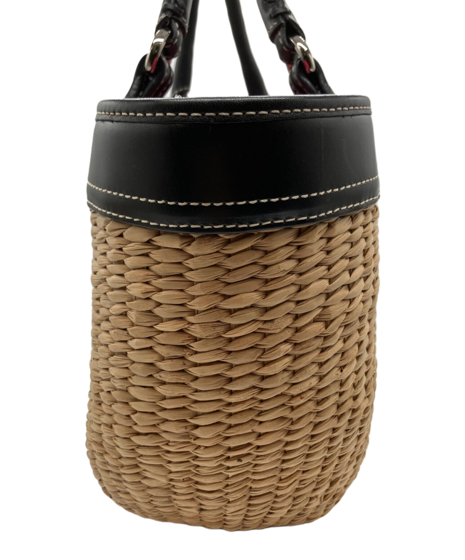 COACH ピンク ベージュ かごバッグ 中古・古着通販】COACH (コーチ) カゴバッグ ベージュ×ピンク