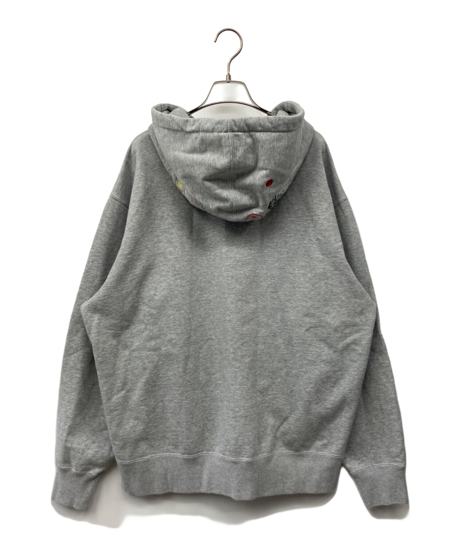 Supreme シュプリーム パーカー L グレー 【古着】【中古】【送料無料】 中古・古着通販】Supreme (シュプリーム) Globe Zip Up Hooded