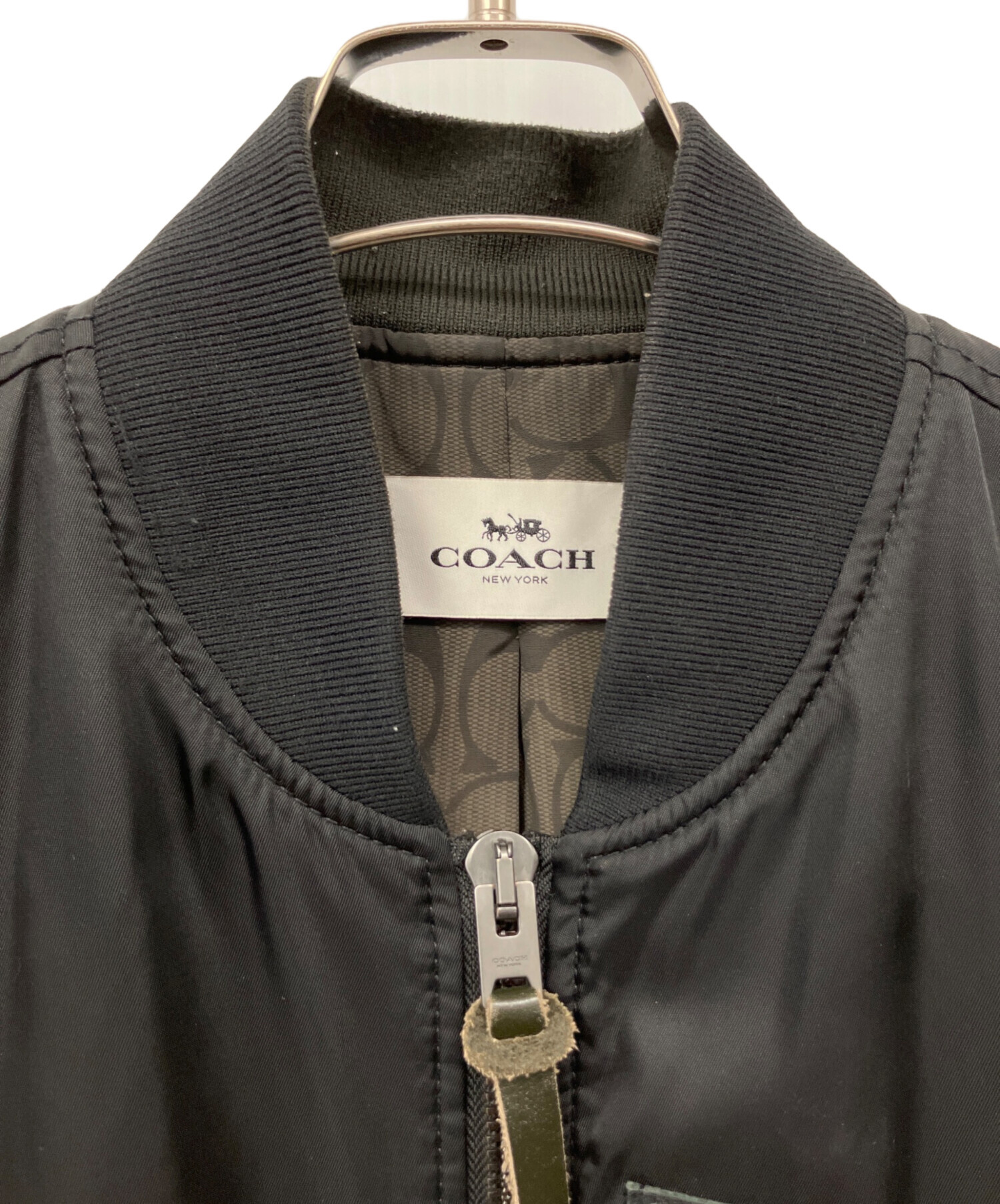 コーチ　MA-1ジャケット 中古・古着通販】COACH (コーチ) MA-1ジャケット ブラック サイズ:M