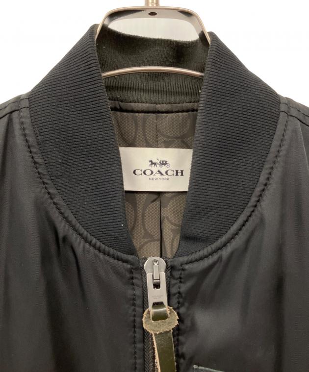 中古・古着通販】COACH (コーチ) MA-1ジャケット ブラック サイズ:M