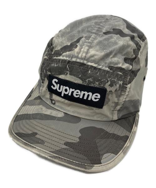 Supreme シュプリーム キャップ  グレー 【古着】【中古】【送料無料】 中古・古着通販】Supreme (シュプリーム) キャップ グレー×ホワイト