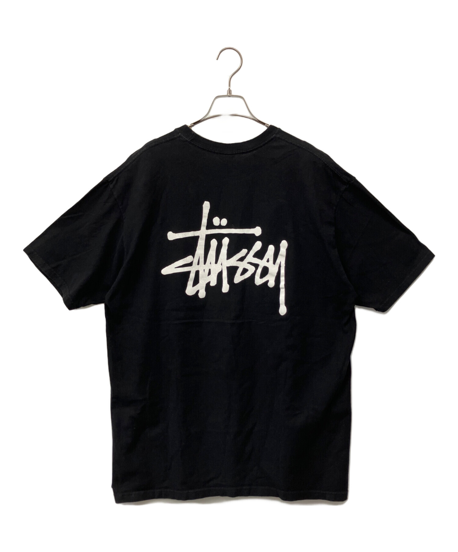 STUSSY ステューシー カジュアルシャツ XL 黒 【古着】【中古】【送料無料】 中古・古着通販】stussy (ステューシー) Tシャツ ブラック サイズ:XL