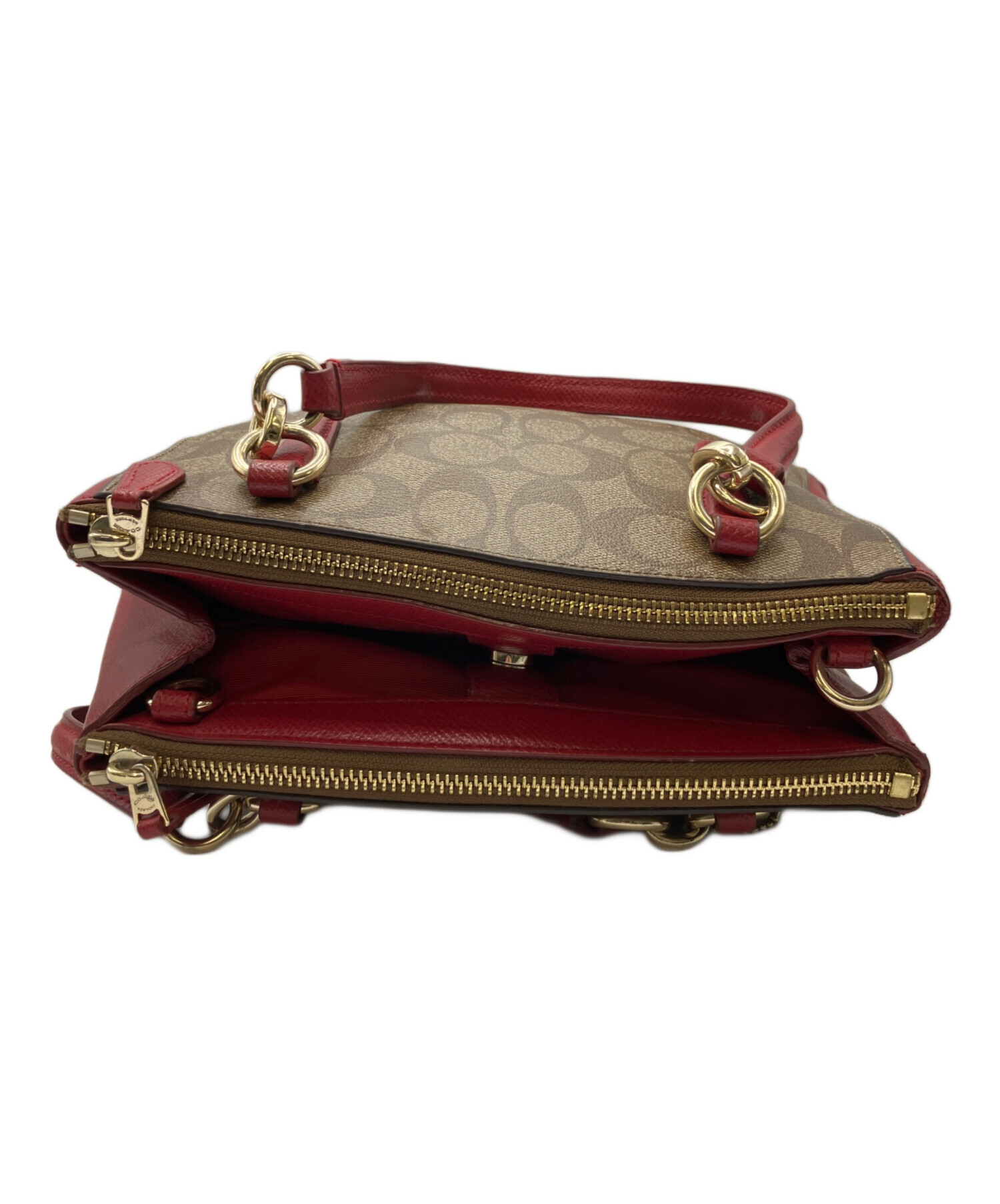 中古・古着通販】COACH (コーチ) 2WAYバッグ レッド｜ブランド・古着
