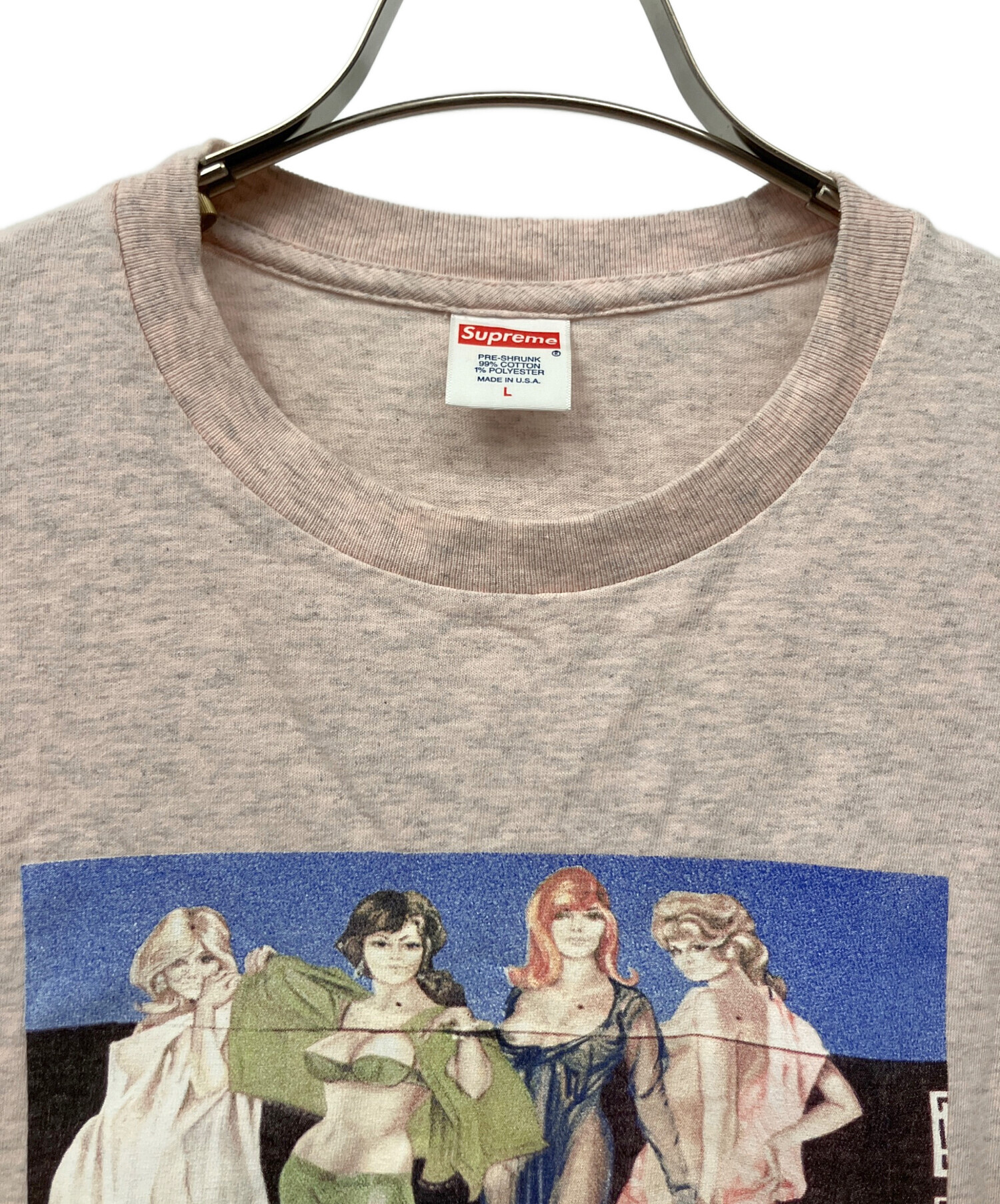 中古・古着通販】Supreme (シュプリーム) AMERICAN PICTURE TEE ピンク