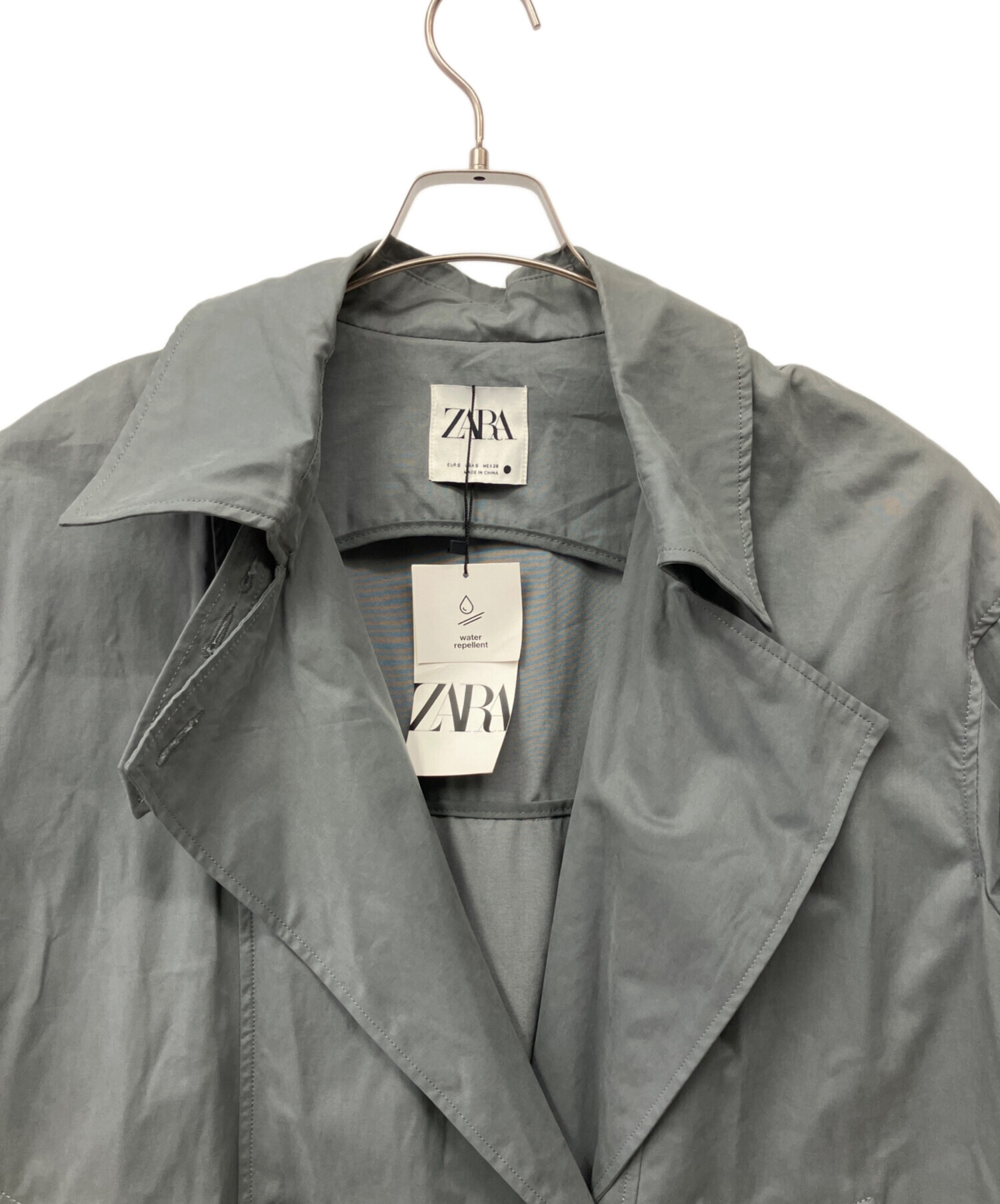 中古・古着通販】ZARA (ザラ) トレンチコート グレー サイズ:S 未使用