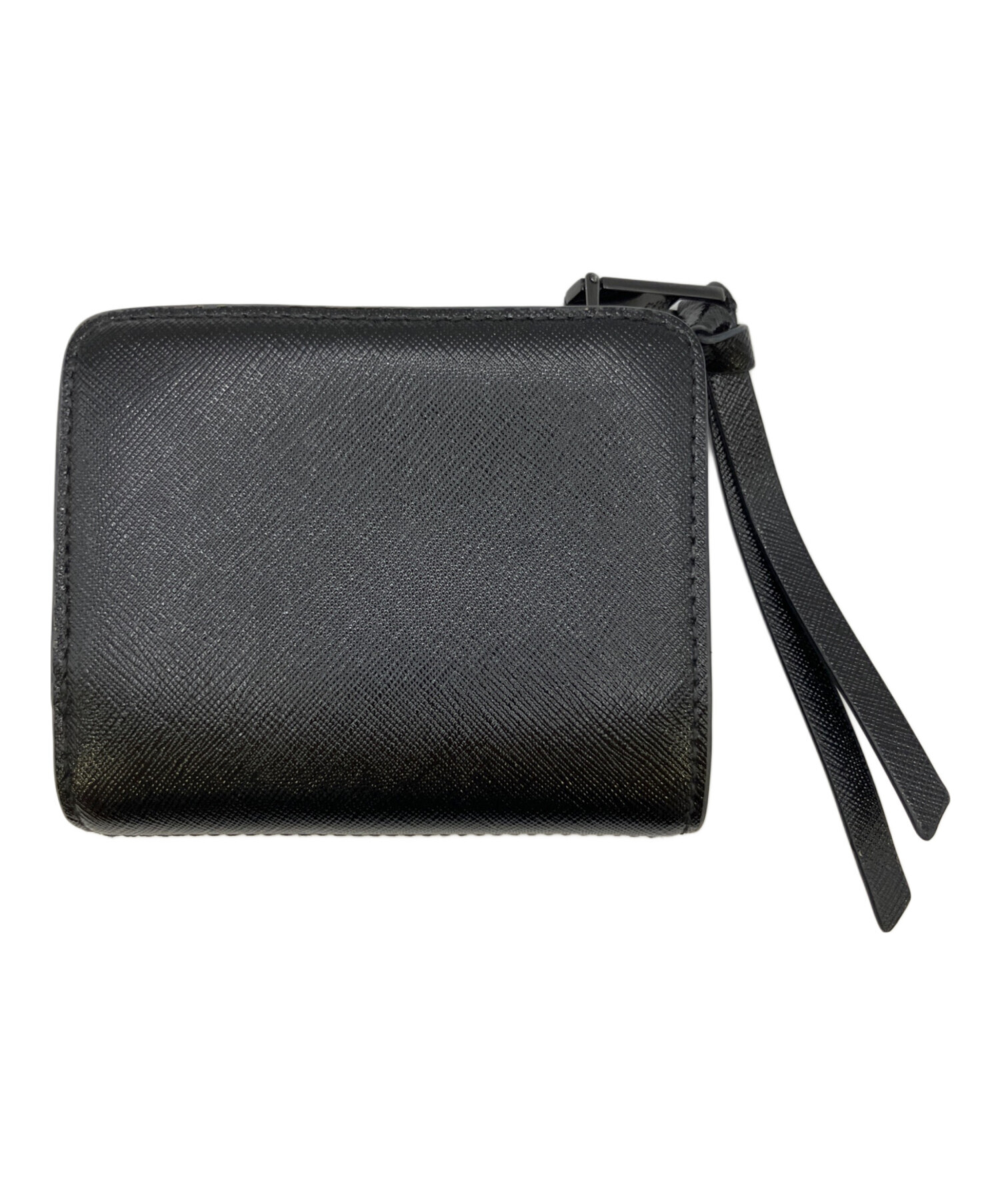 【新品】MARC JACOBS 二つ折り財布 ブラック 中古・古着通販】MARC JACOBS (マークジェイコブス) 2つ折り財布