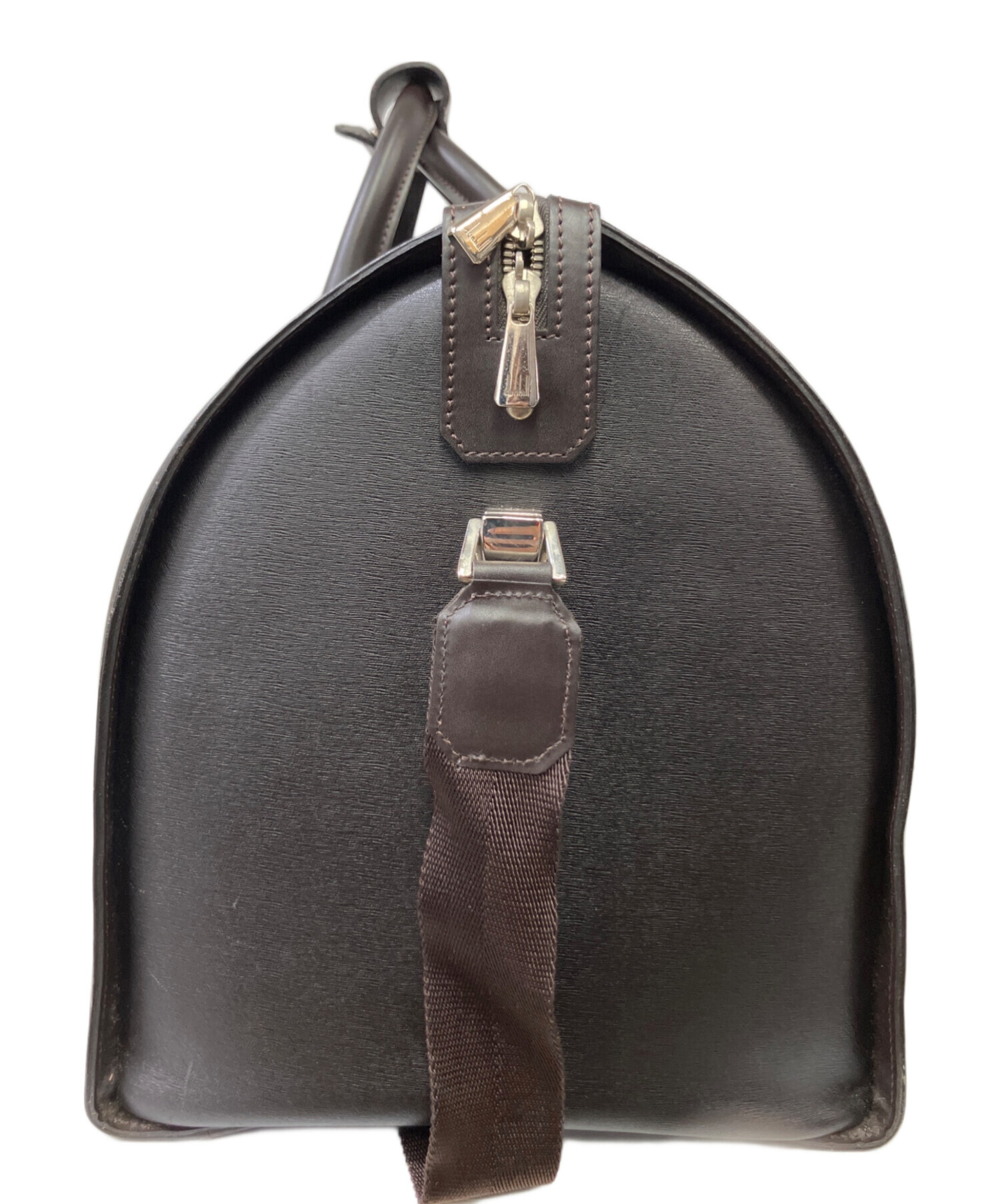 中古・古着通販】dunhill (ダンヒル) ボストンバッグ ダークブラウン