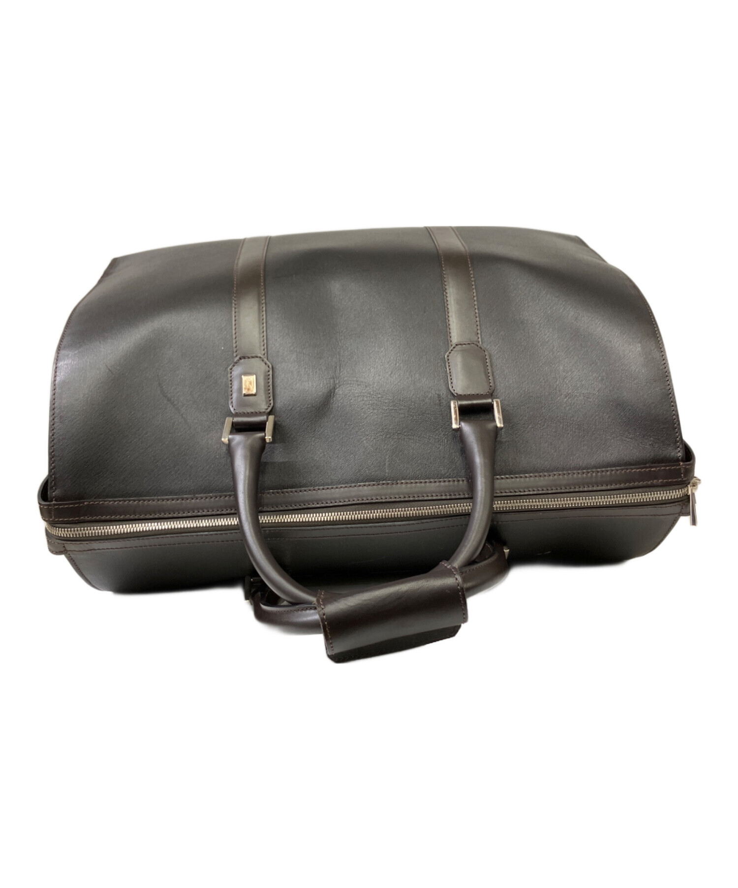 中古・古着通販】dunhill (ダンヒル) ボストンバッグ ダークブラウン