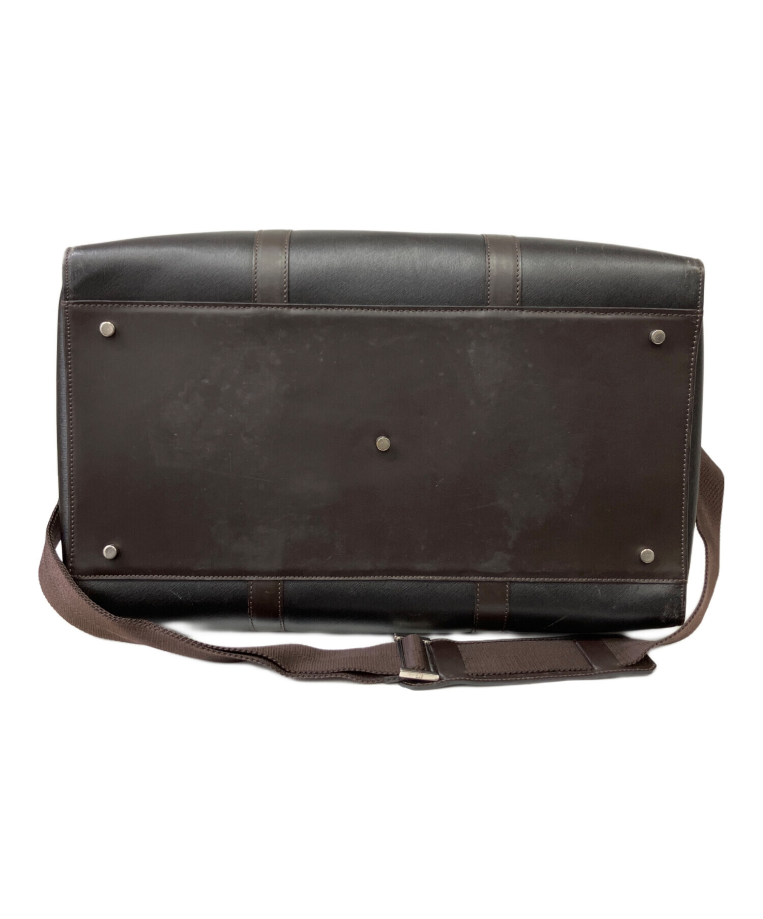 中古・古着通販】dunhill (ダンヒル) ボストンバッグ ダークブラウン