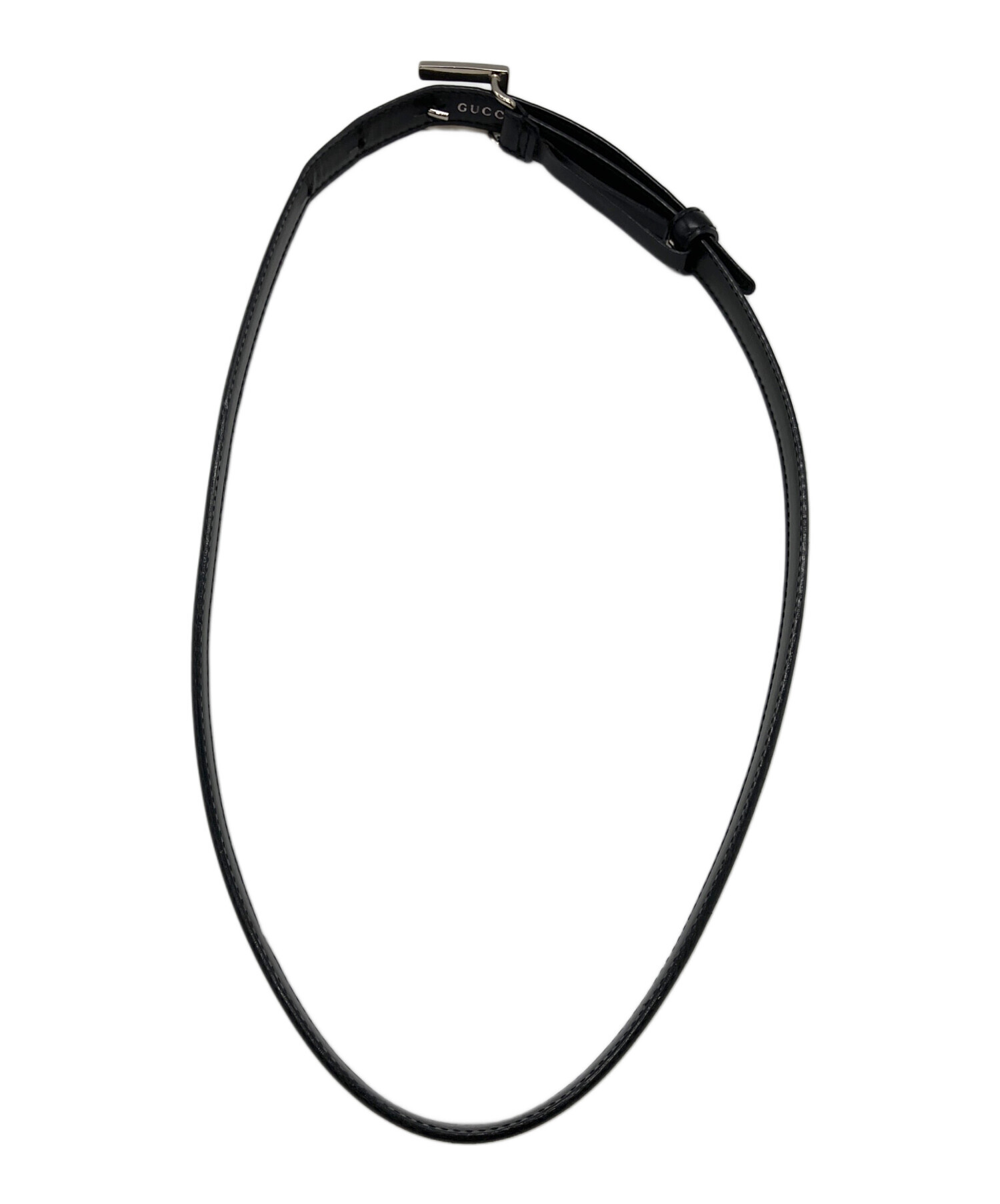 中古・古着通販】GUCCI (グッチ) レザーベルト ブラック｜ブランド